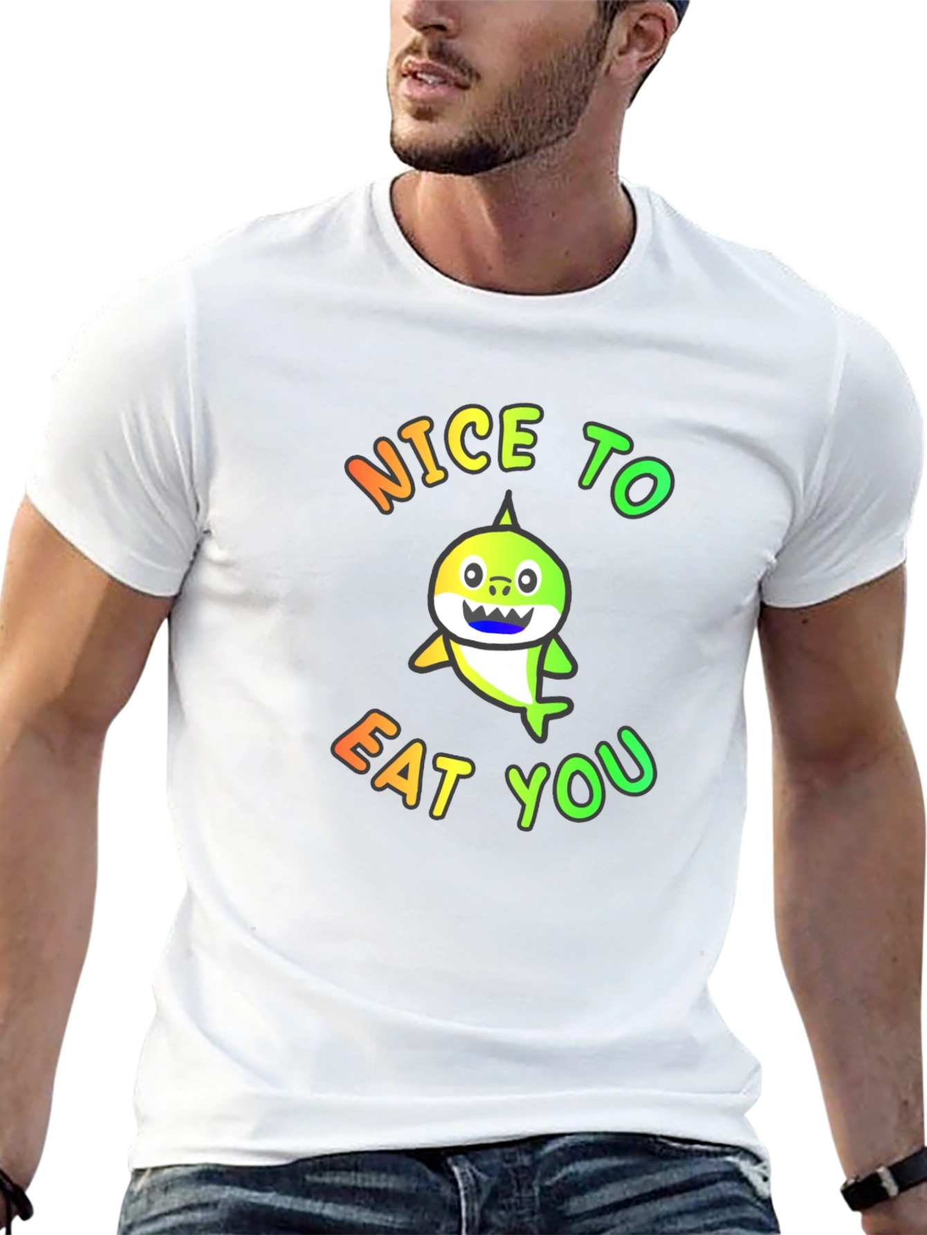 Nice to Eat You Graphic Tee - Black