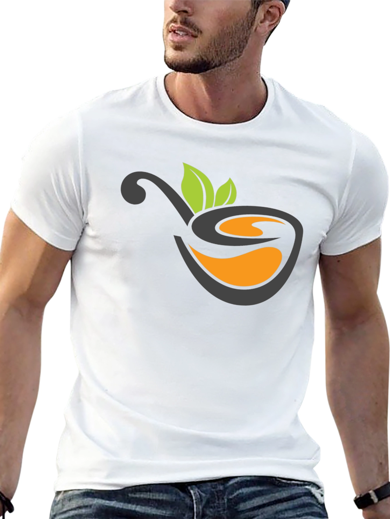 Nature Tea Logo Black T-Shirt