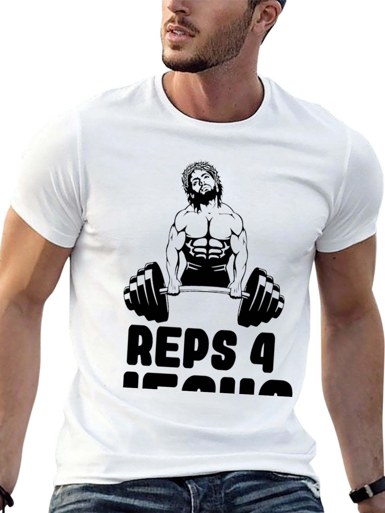 Reps 4 Jesus Black Graphic T-Shirt