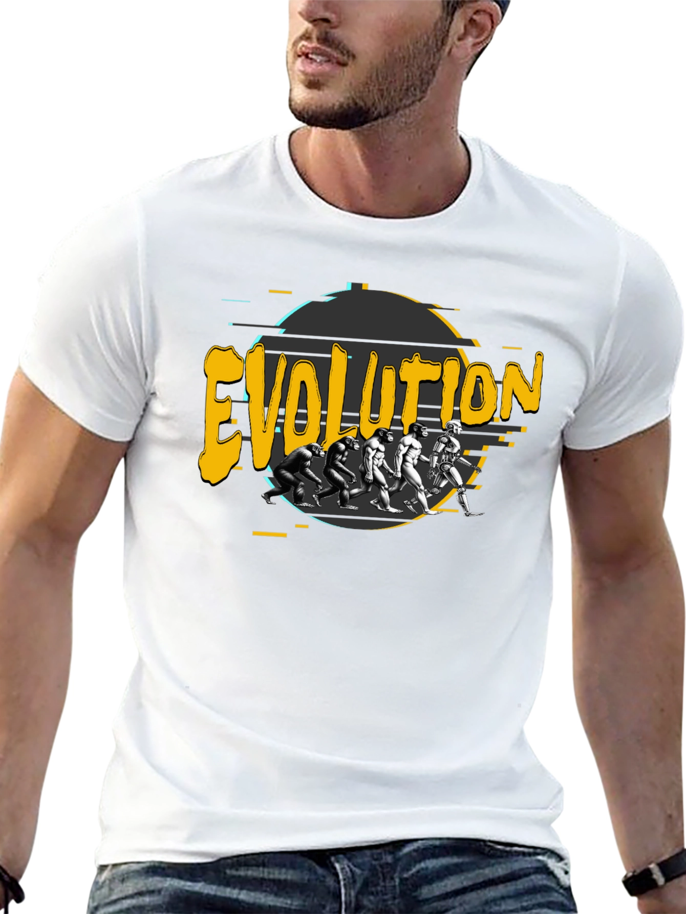 Evolution Graphic T-Shirt - Mens Black Tee