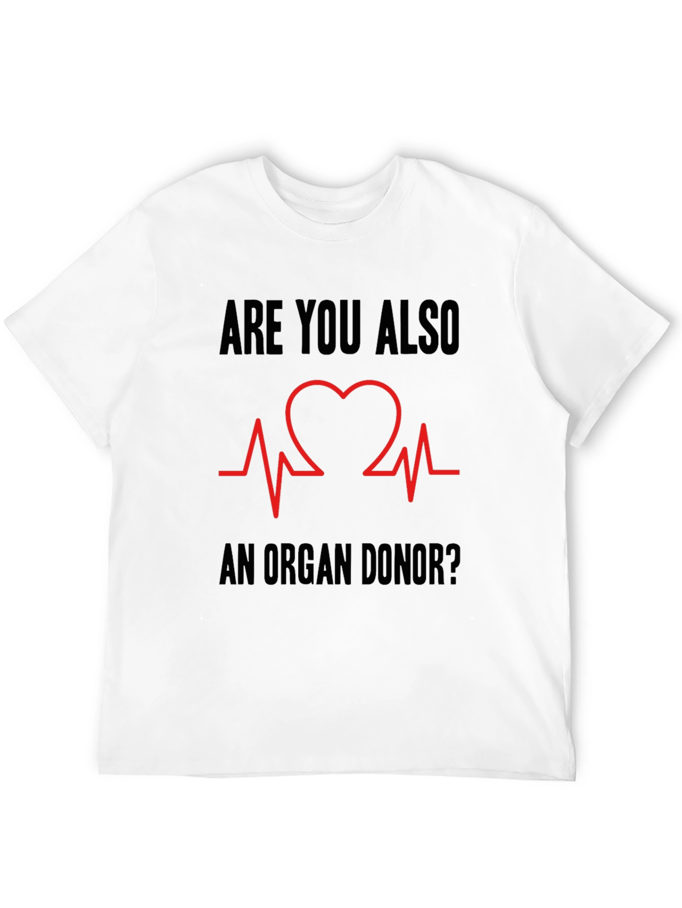 Organ Donor Heartbeat Graphic Tee