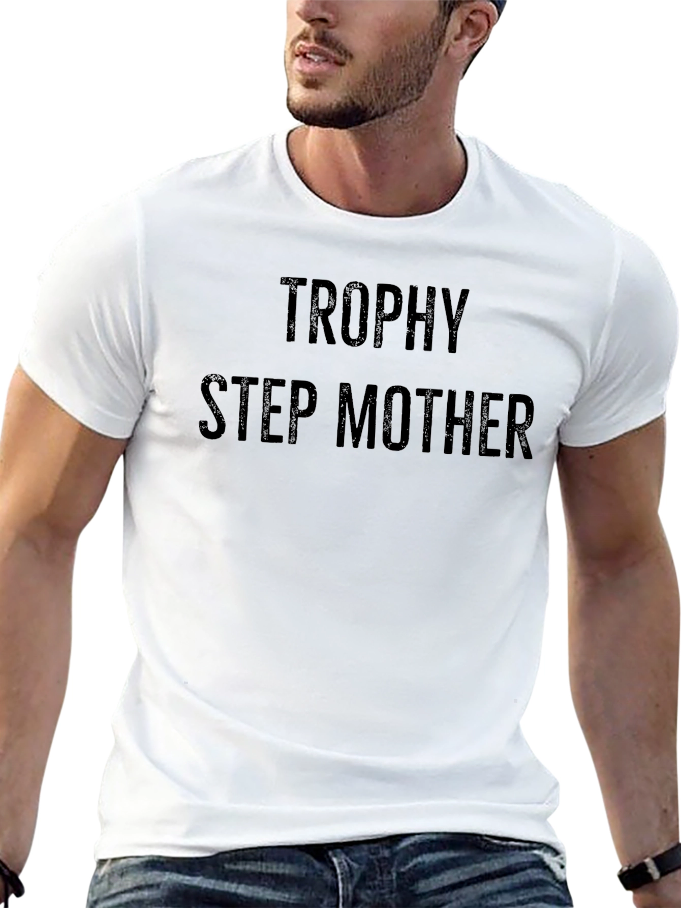 Trophy Step Mother Black Graphic Tee
