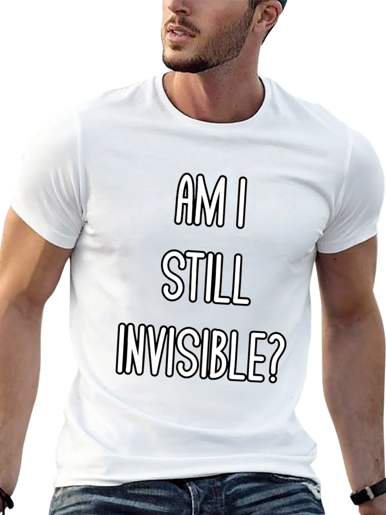Am I Still Invisible? Graphic Tee - Black