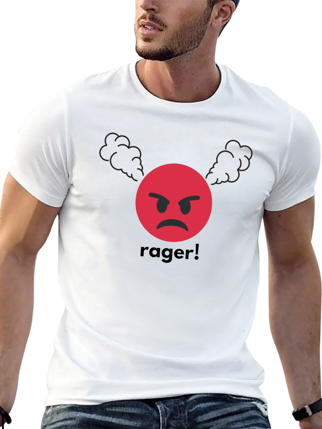 Rager Emoji T-Shirt - Angry Expression