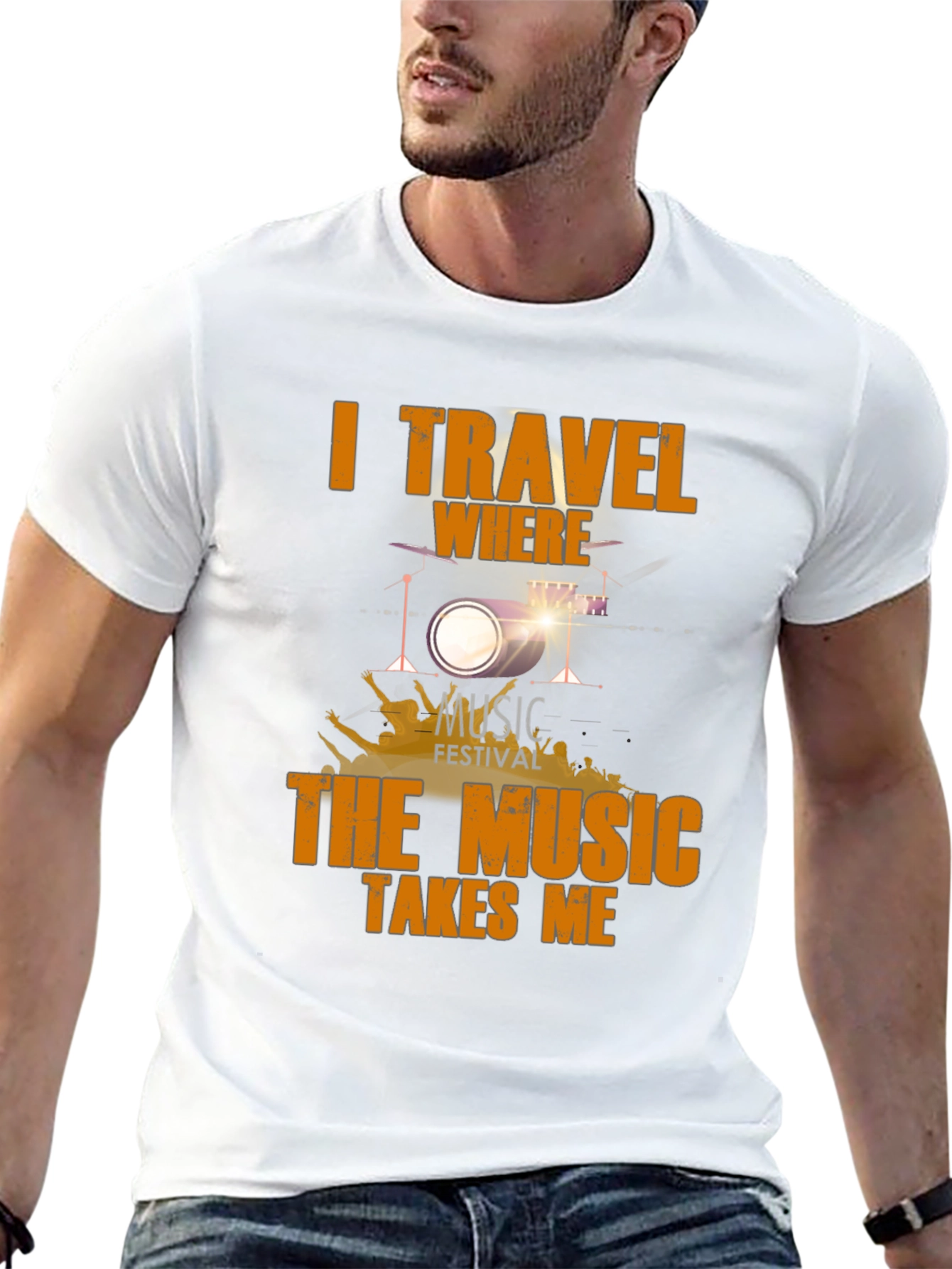 Music Festival Drum Set T-Shirt