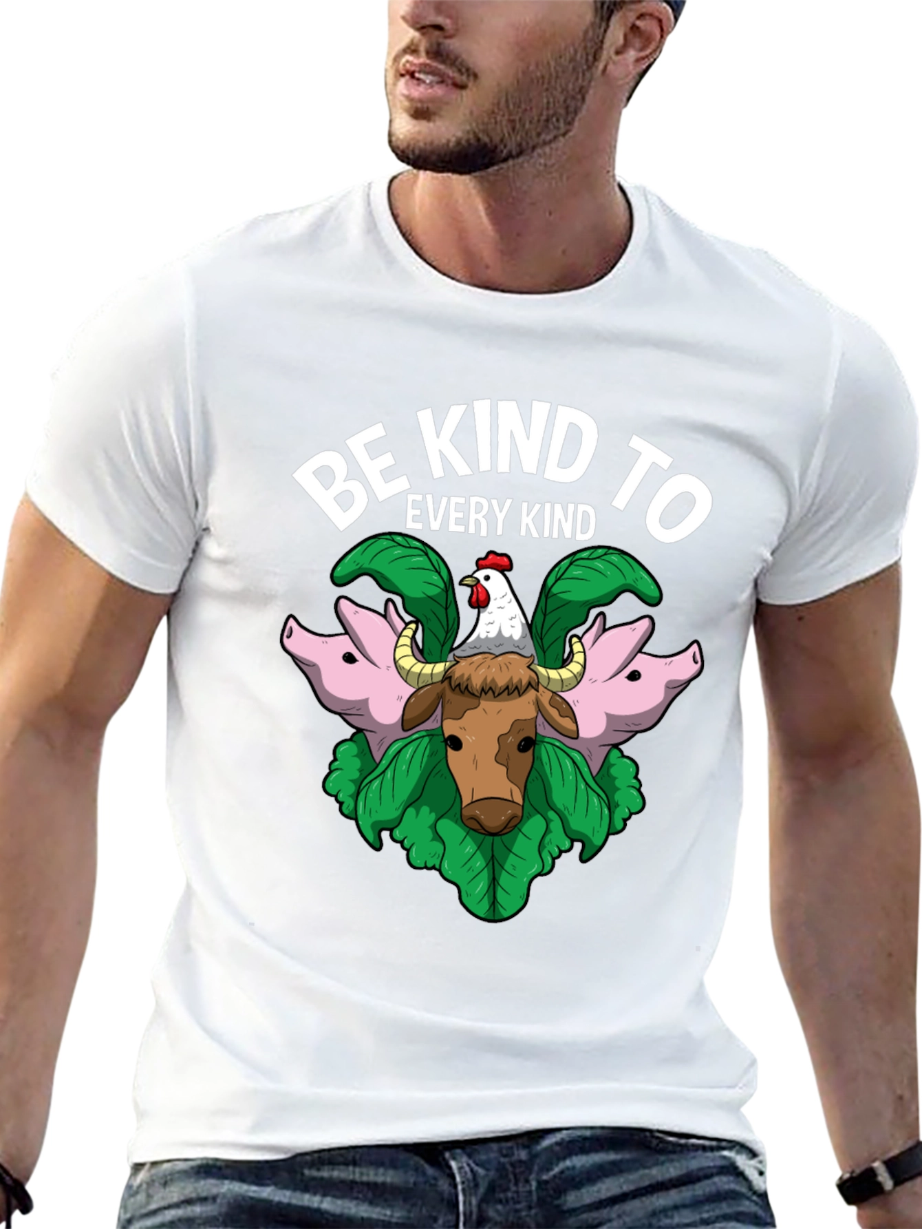 Be Kind to Every Kind Animal Graphic T-Shirt