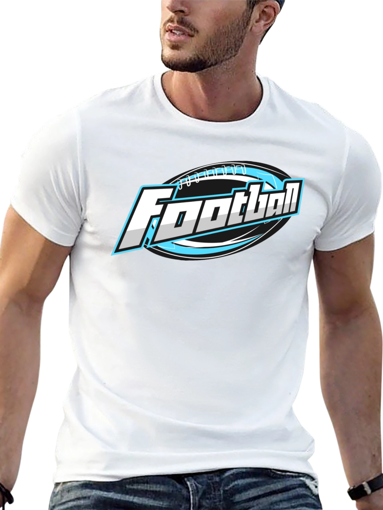 Football Graphic Tee - Stylish & Comfortable