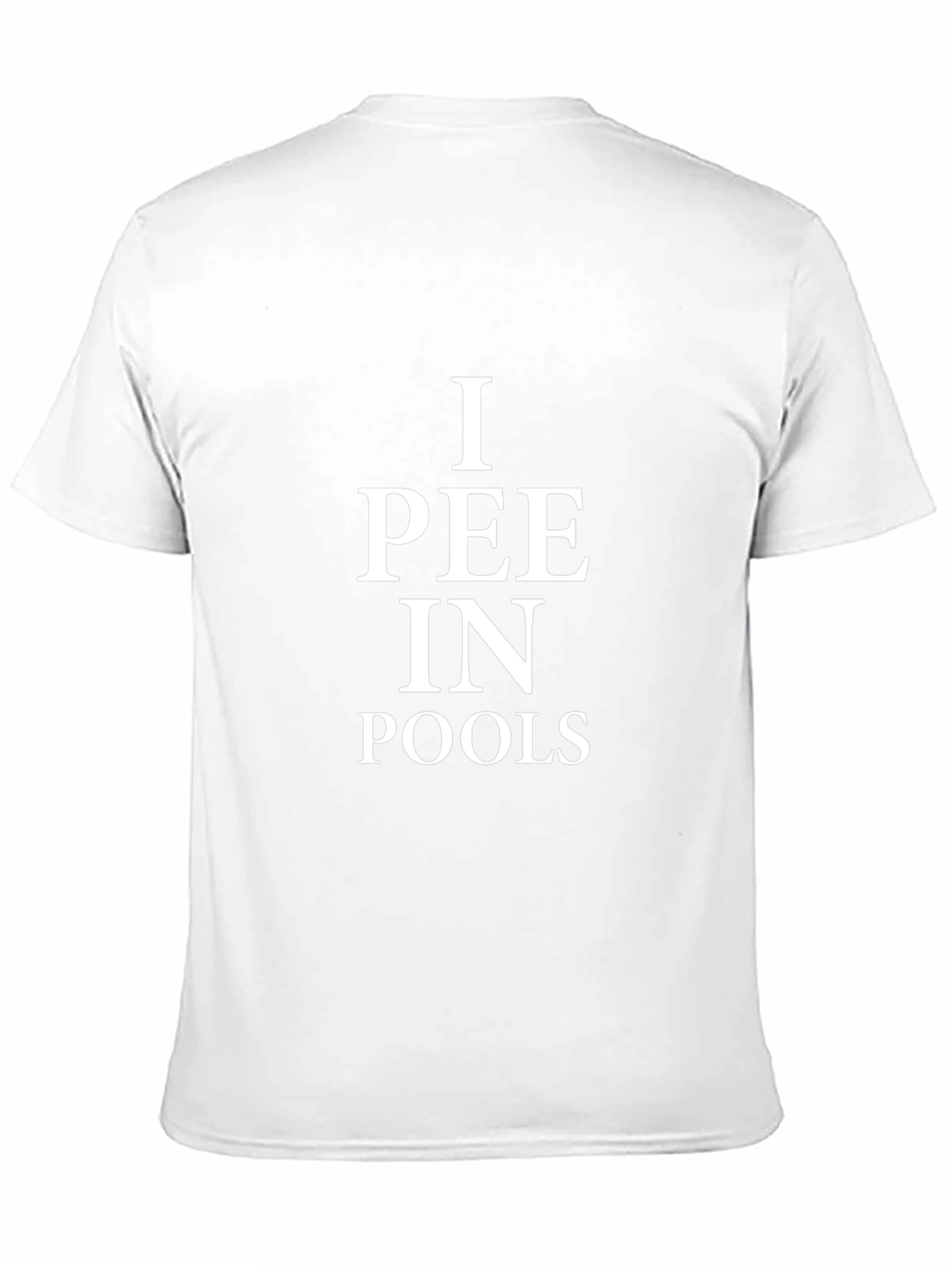 I Pee In Pools Mens Black T-Shirt