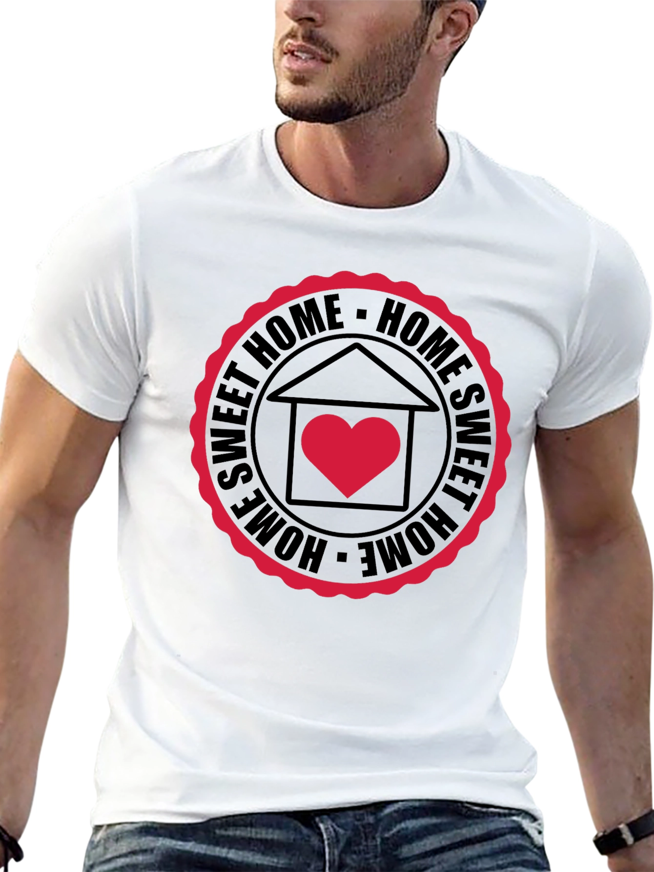 Sweet Home Graphic Black T-Shirt