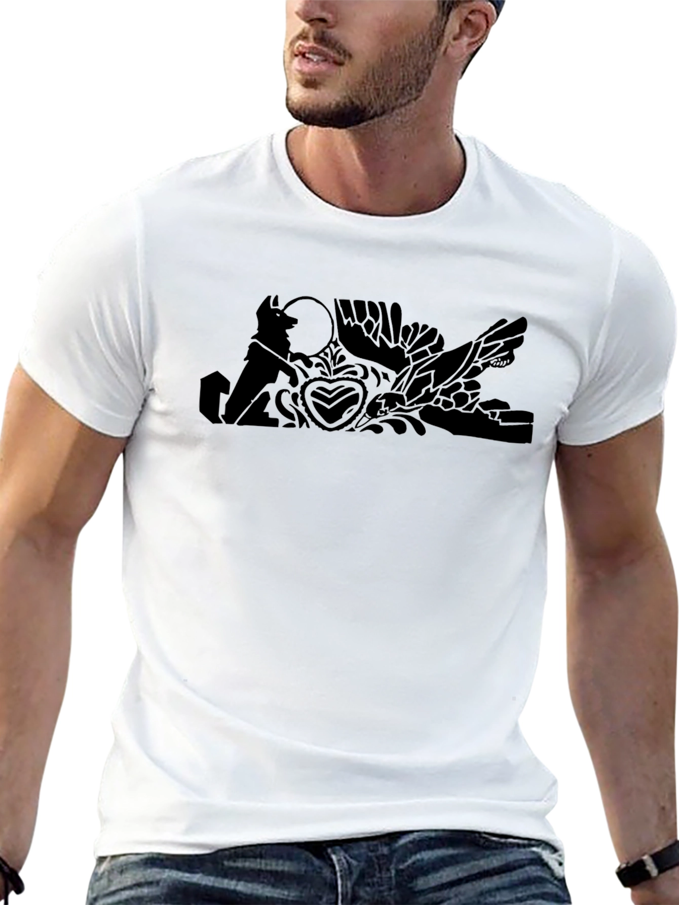Silhouette Graphic Tee - Black