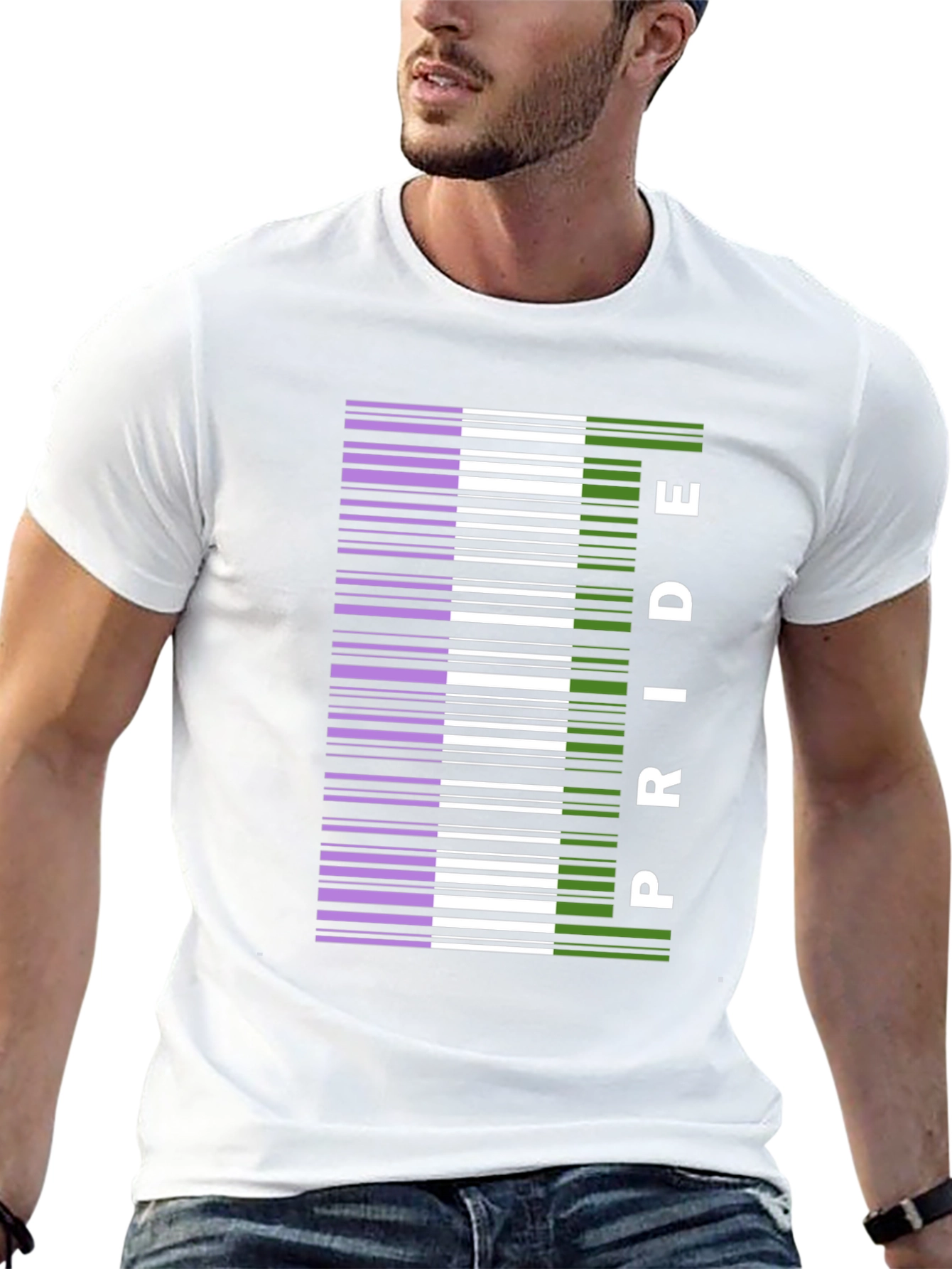 Pride Barcode Graphic Tee - Black
