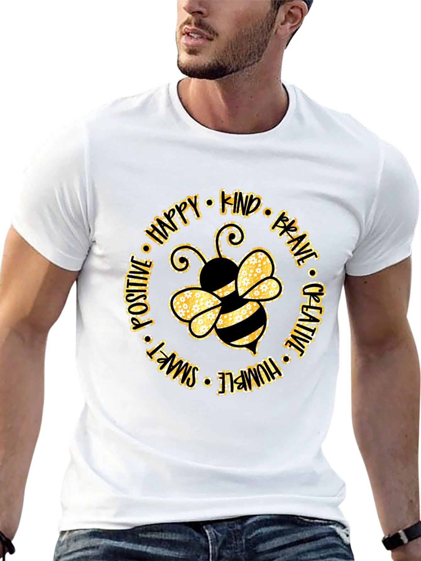 Bee Kind Graphic Tee - Positive Vibes Shirt