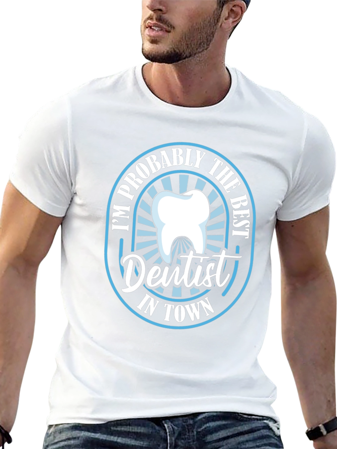 Best Dentist in Town T-Shirt Funny Dentist Tee
