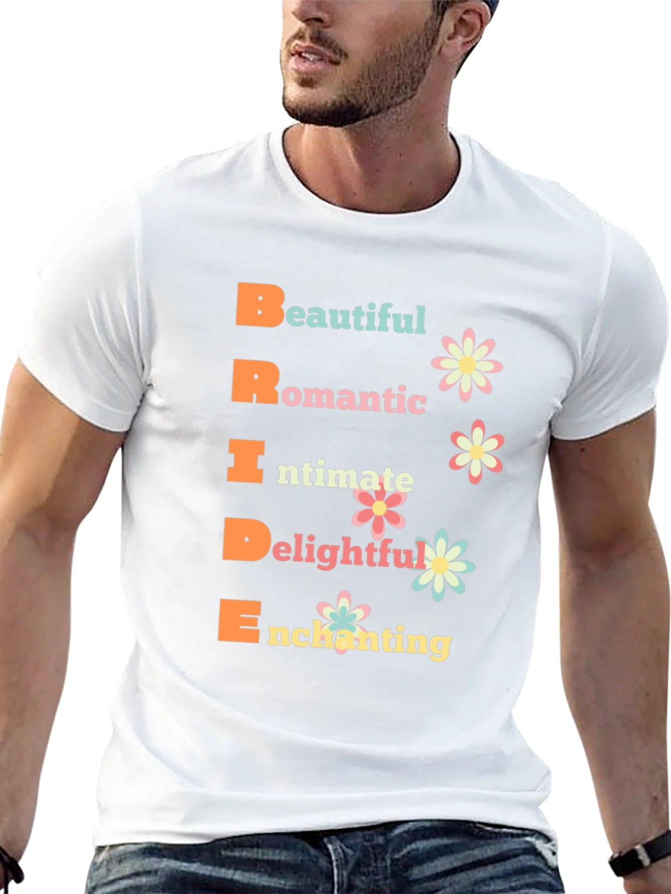 Bride Acronym Graphic T-Shirt - Romantic Wedding Tee