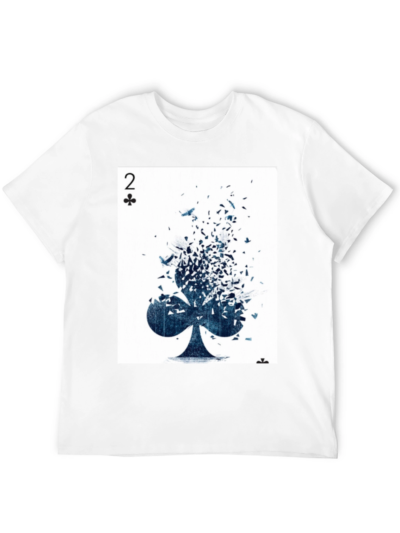 Two of Clubs Graphic Tee - Unique Card Design