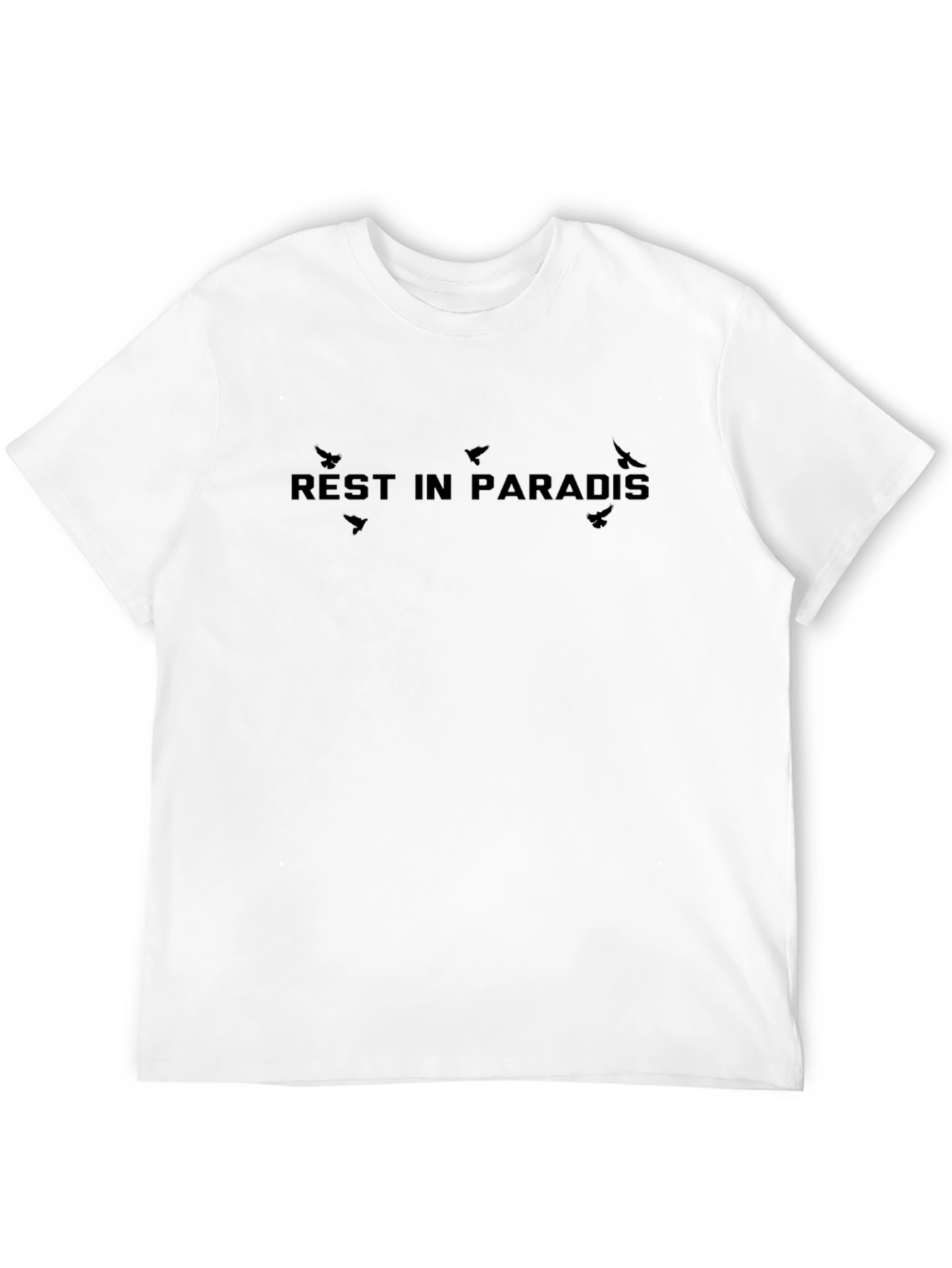 Rest In Paradise Graphic Tee - Black Casual Style