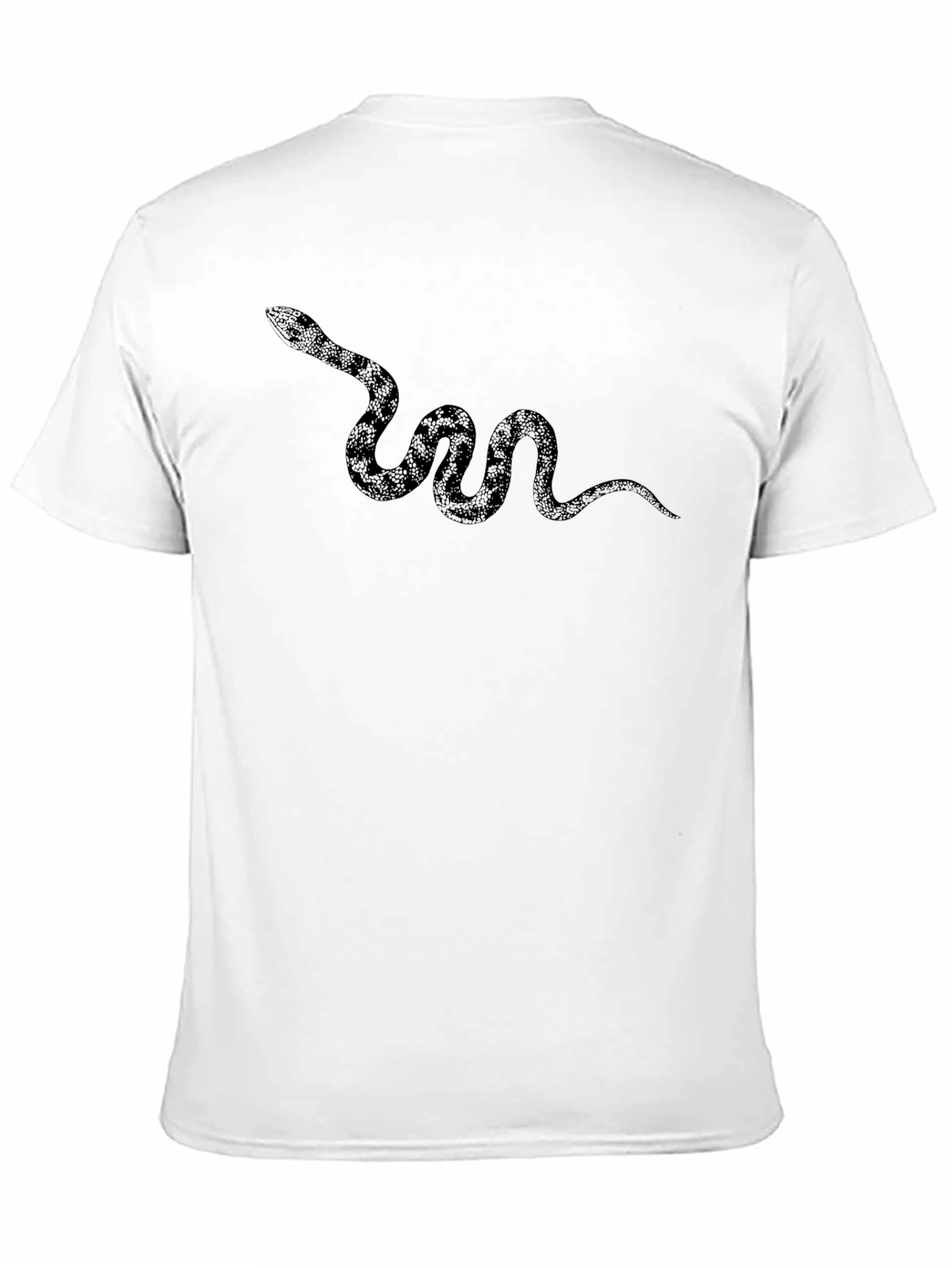 Snake Graphic Mens Black T-Shirt