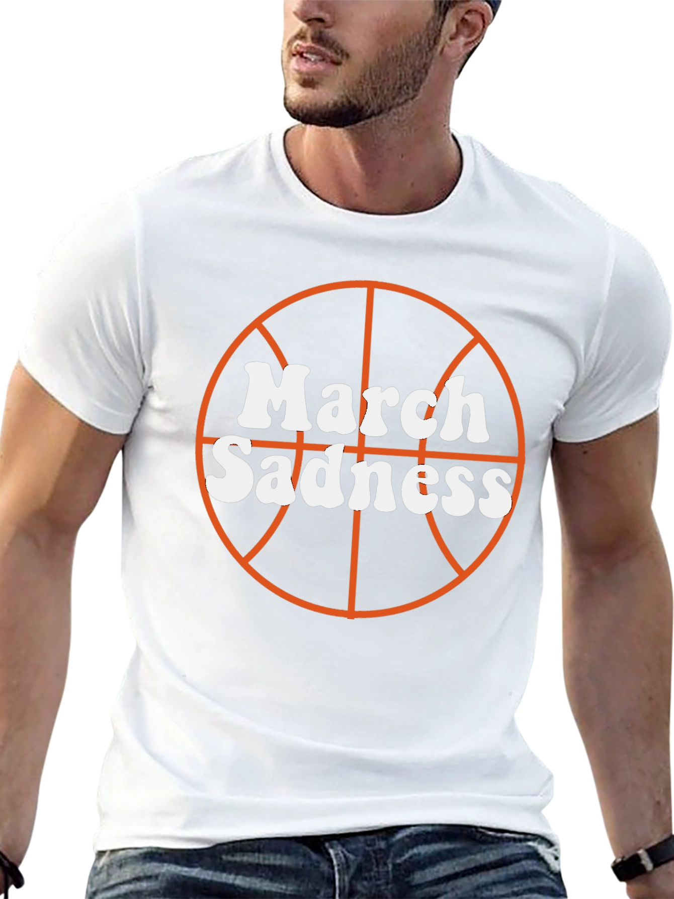 March Sadness Basketball Graphic T-Shirt