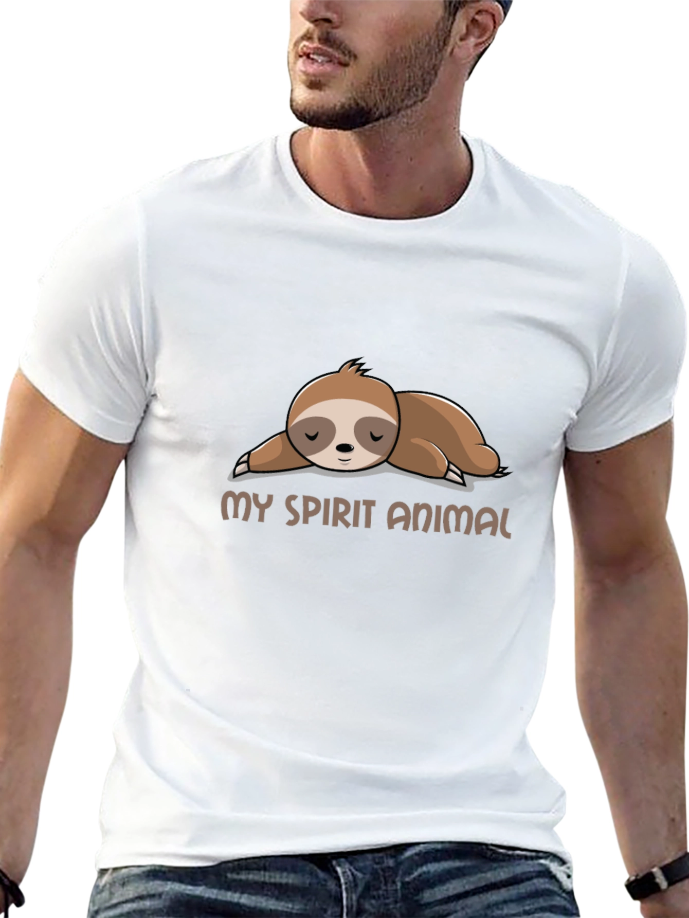 My Spirit Animal Sloth Graphic Tee - Relaxed Fit
