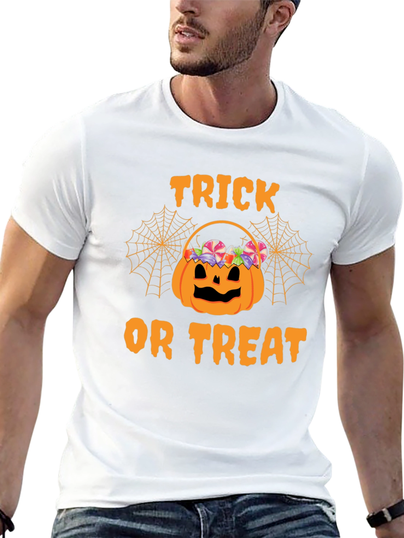 Halloween Trick or Treat Pumpkin Basket T-Shirt