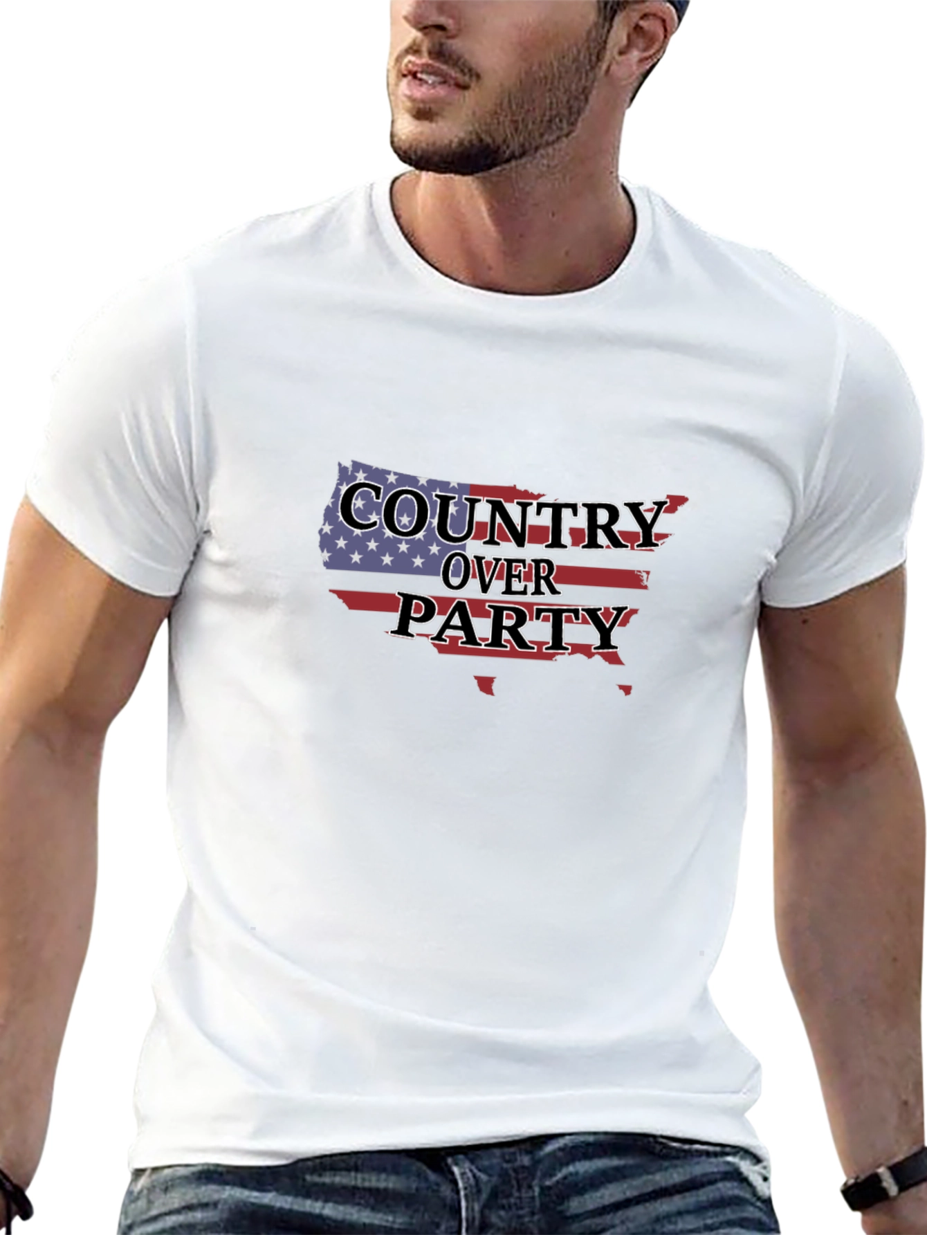 Country Over Party Patriotic T-Shirt