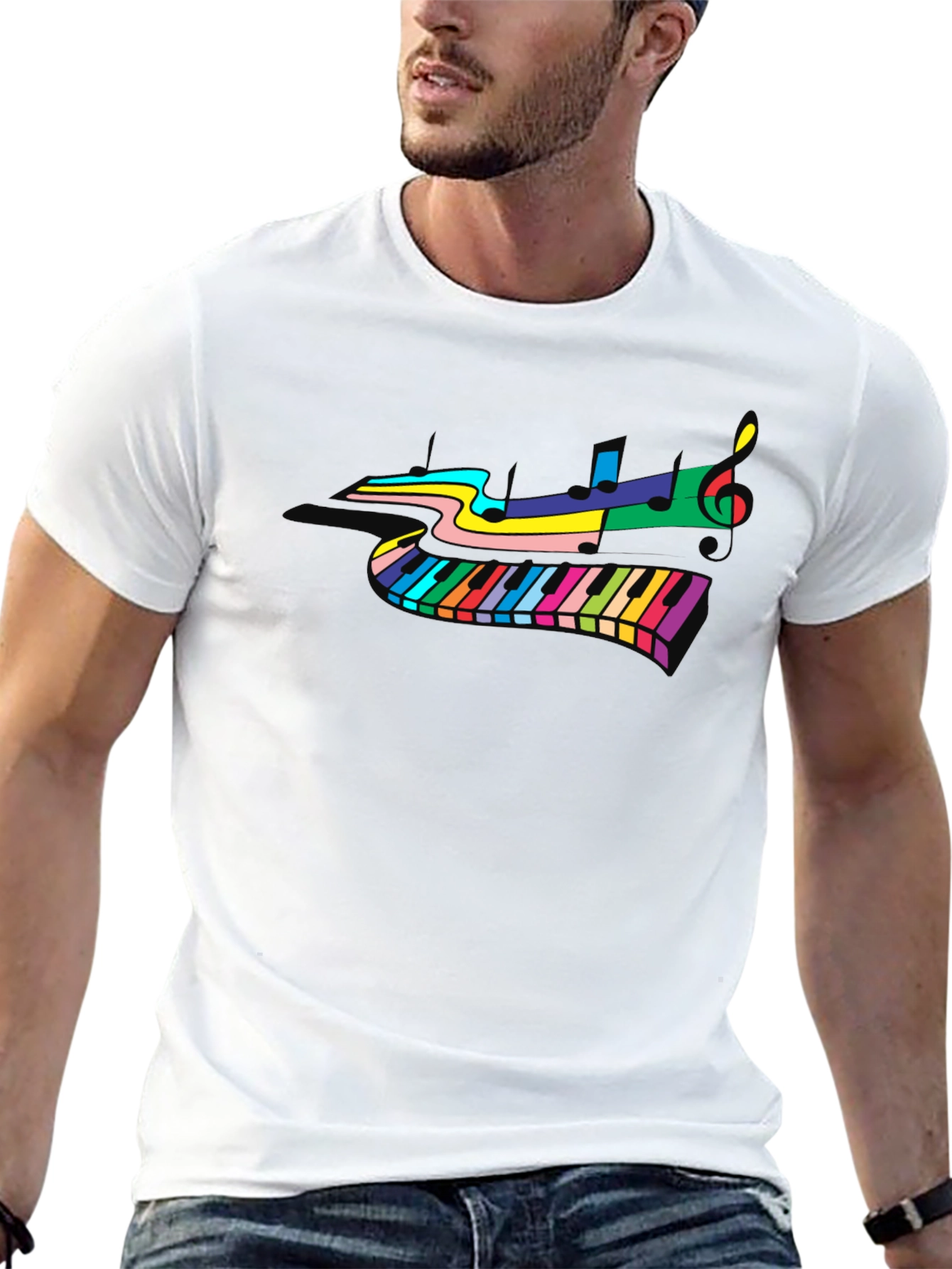 Colorful Piano Music T-Shirt