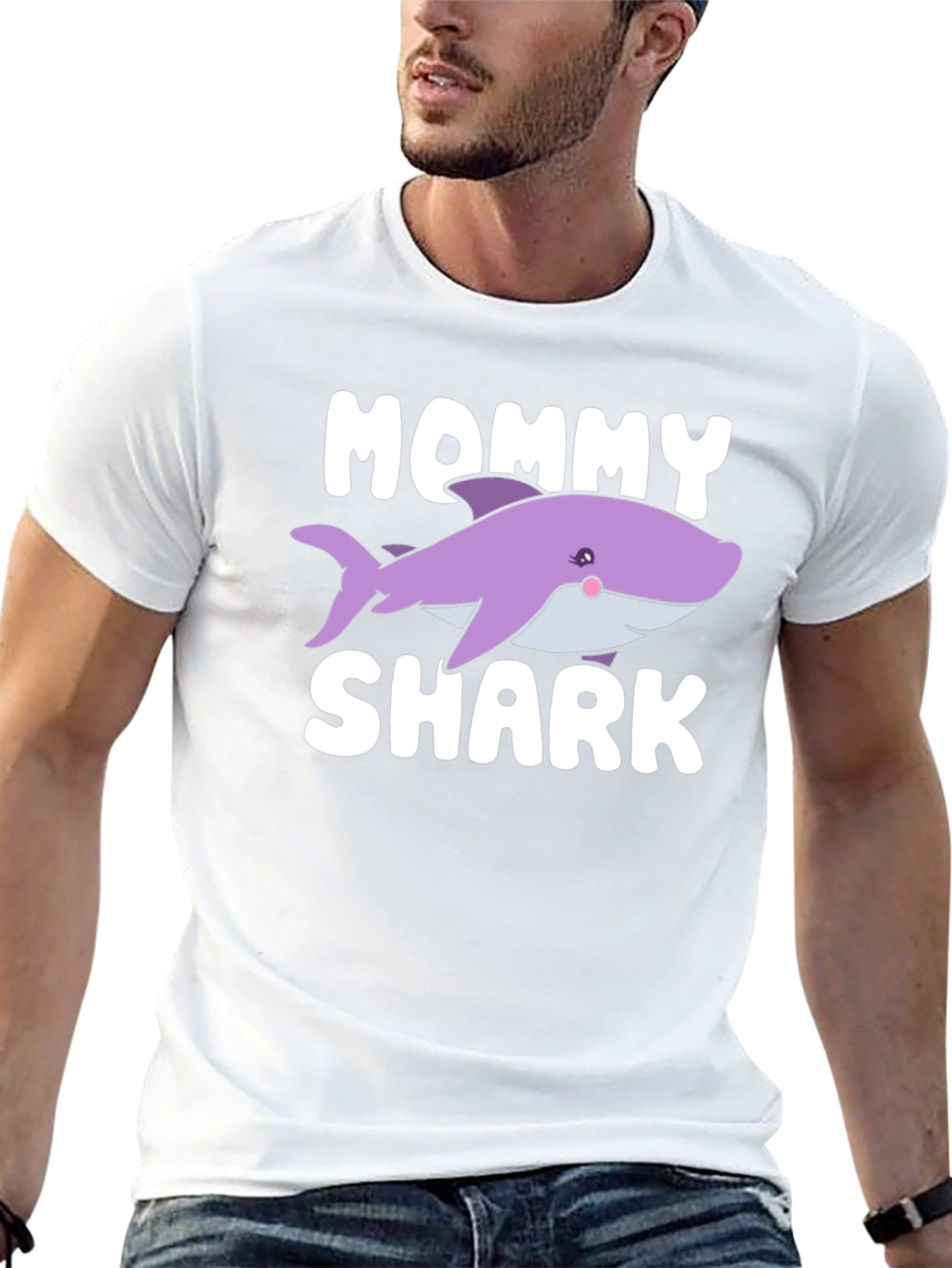 Mommy Shark T-Shirt - Cute Cartoon Shark Design
