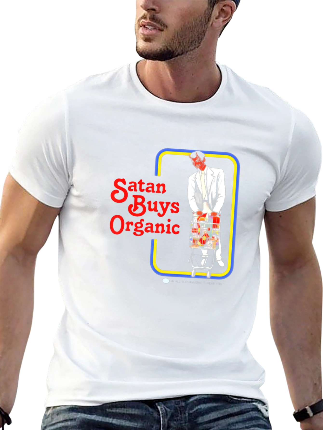 Satan Buys Organic T-Shirt