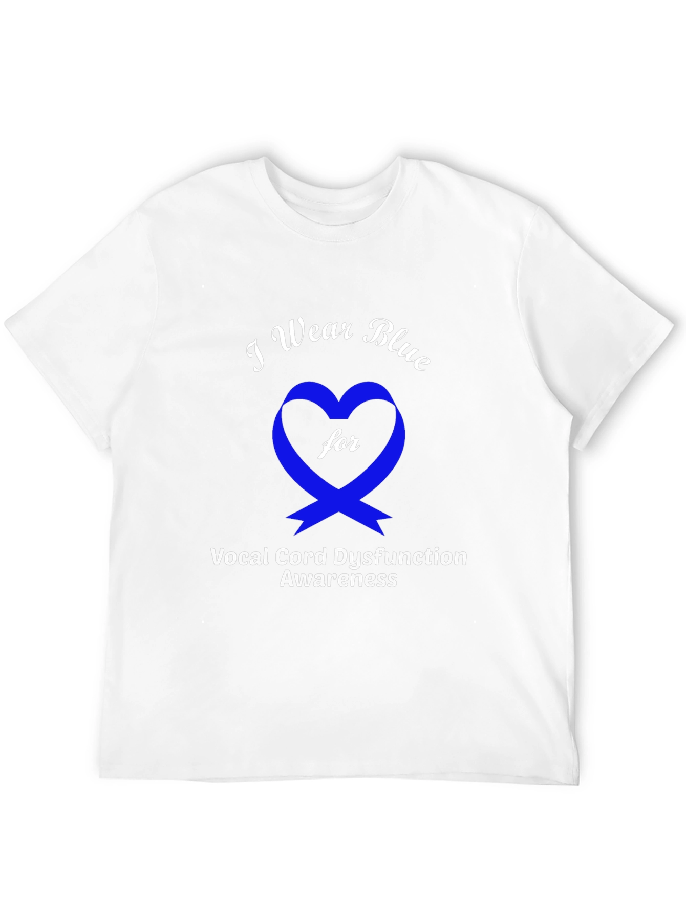 Blue Awareness Ribbon Graphic Tee