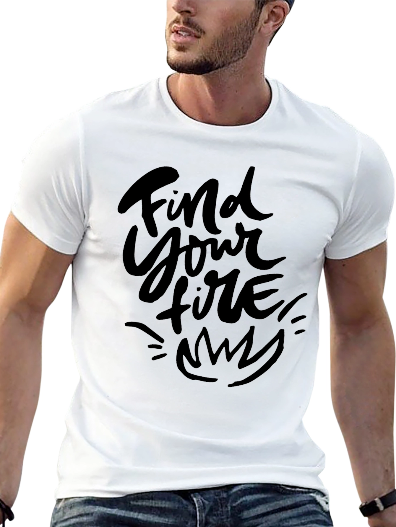 Find Your Fire Black Graphic Tee