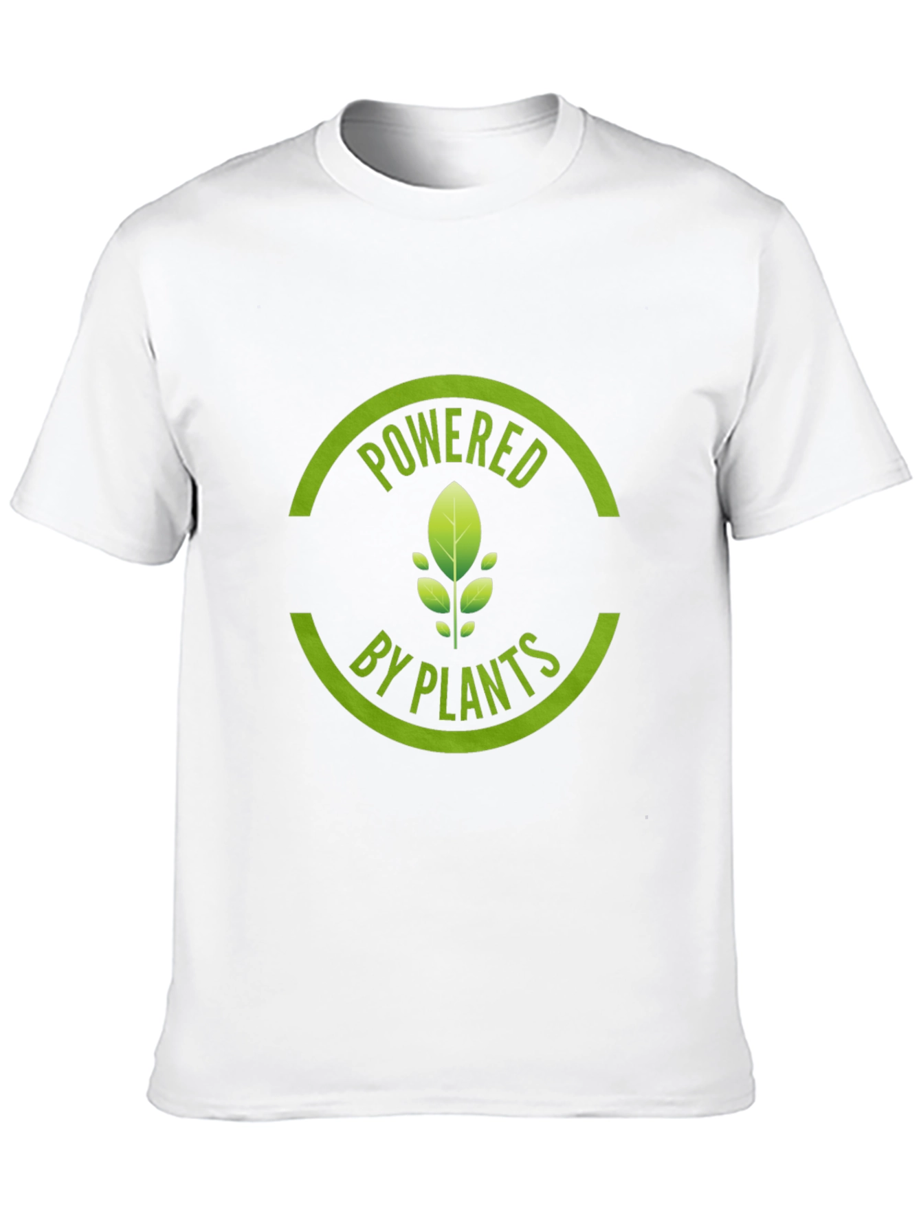 Powered by Plants Graphic Tee - Black Cotton T-Shirt