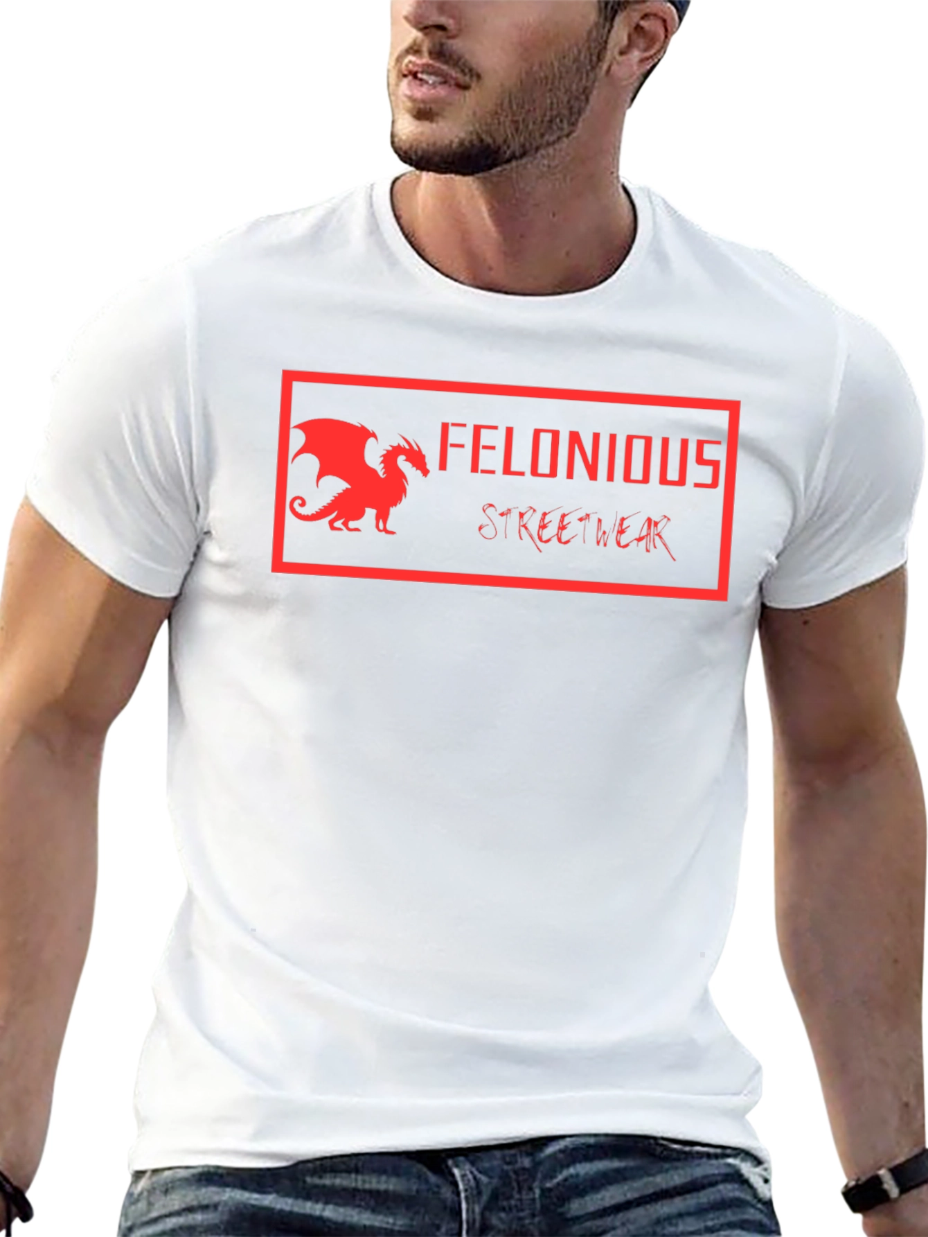 Felonious Streetwear Black Graphic Tee