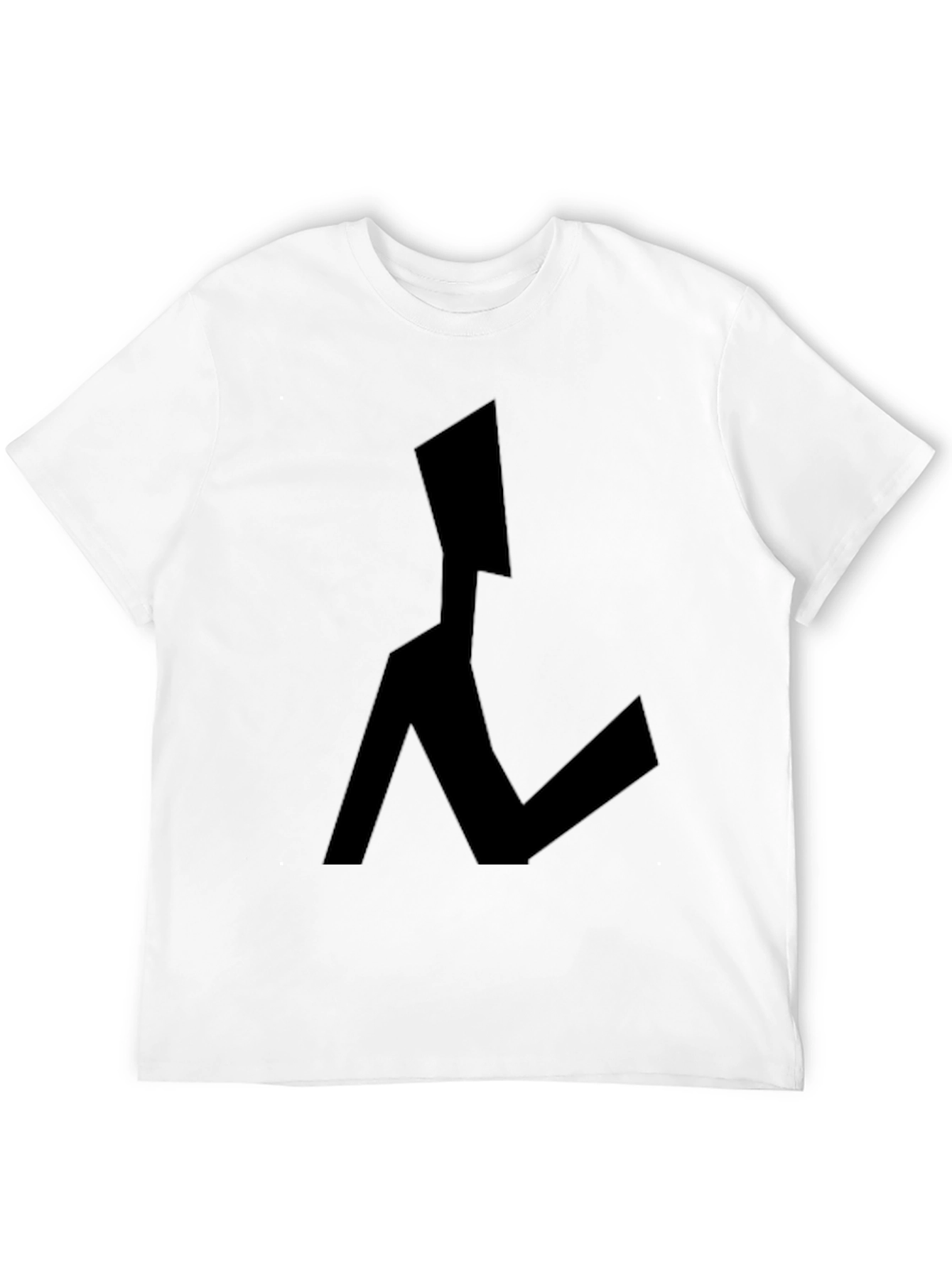 Abstract Figure Black Graphic Tee