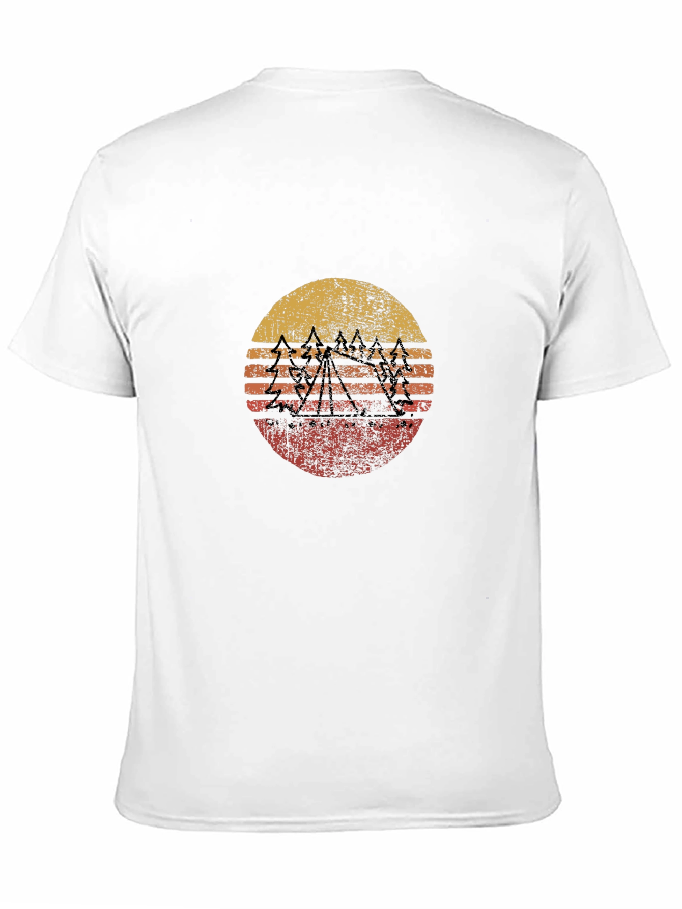 Retro Sunset Mountain Graphic Tee