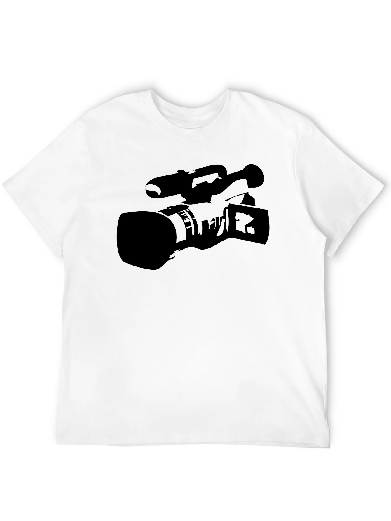 Camera Graphic Black T-Shirt - Videographer Apparel
