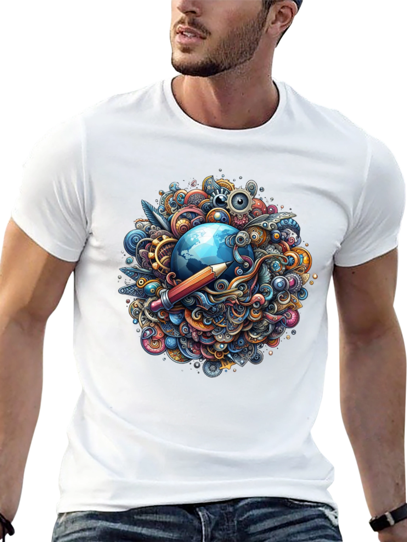 Creative World Black T-Shirt