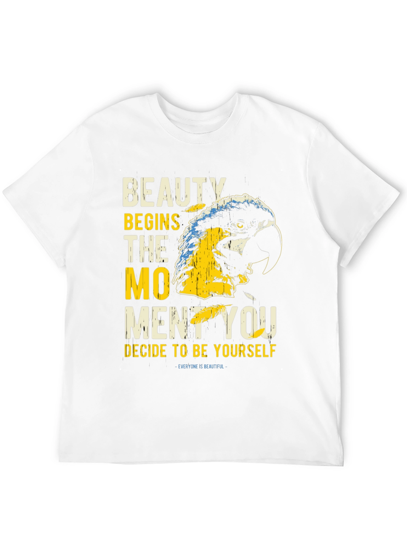 Beauty Parrot Graphic Tee - Be Yourself T-Shirt