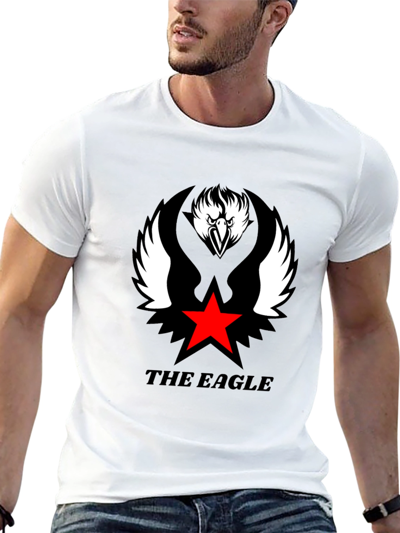 The Eagle Graphic Tee - Cool Black T-Shirt