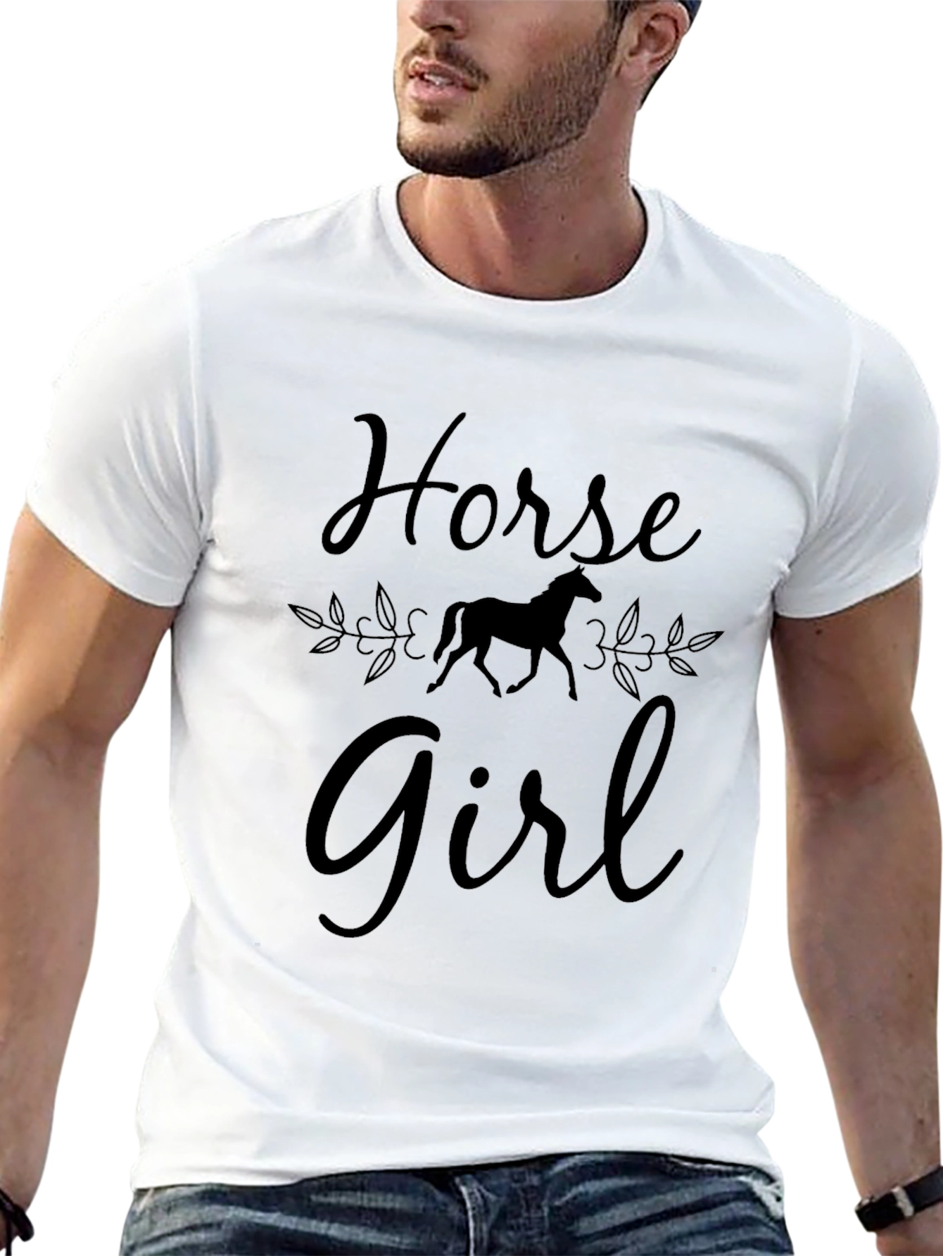 Horse Girl Black T-Shirt