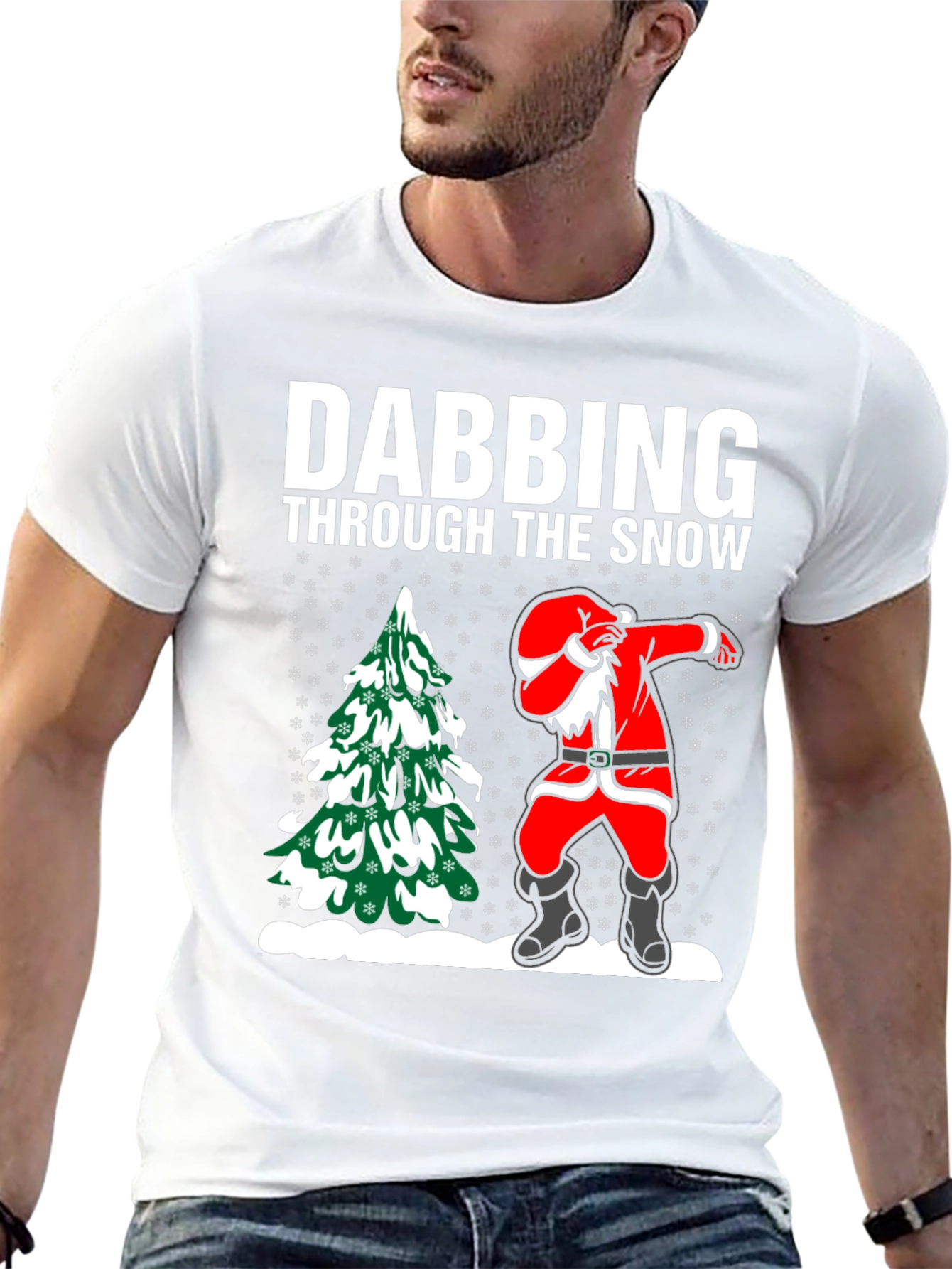 Dabbing Santa T-Shirt: Through the Snow