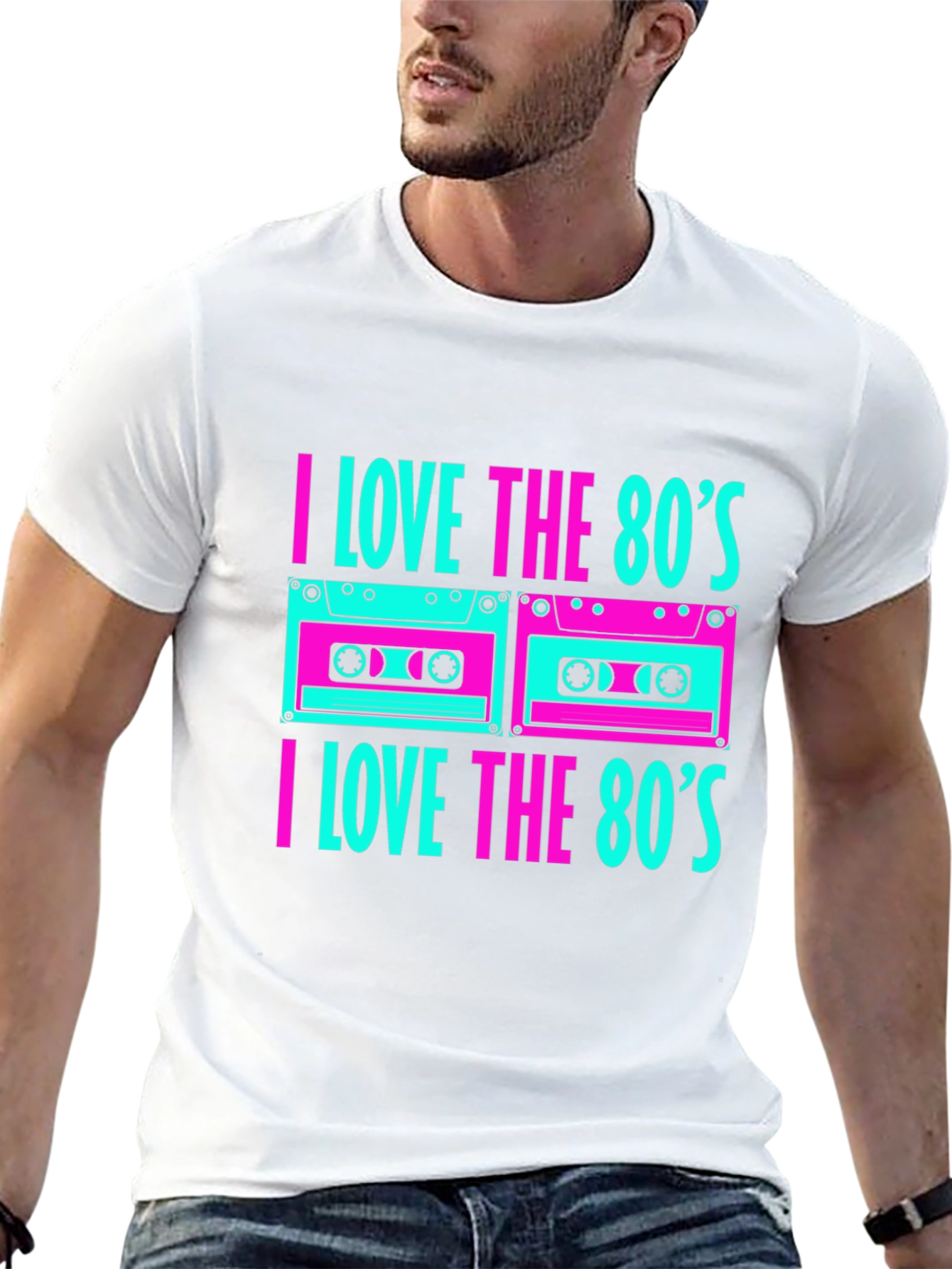 I Love the 80s Cassette Tape Graphic T-Shirt