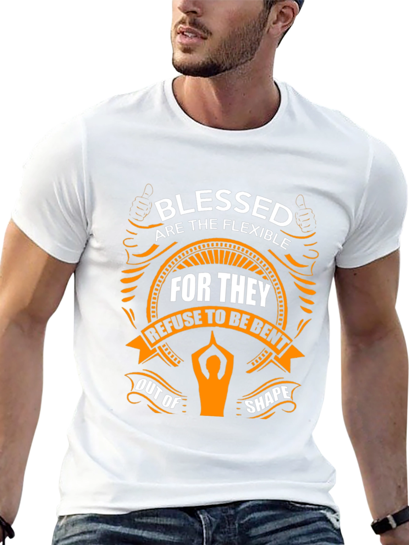 Blessed Flexible Yoga Black T-Shirt