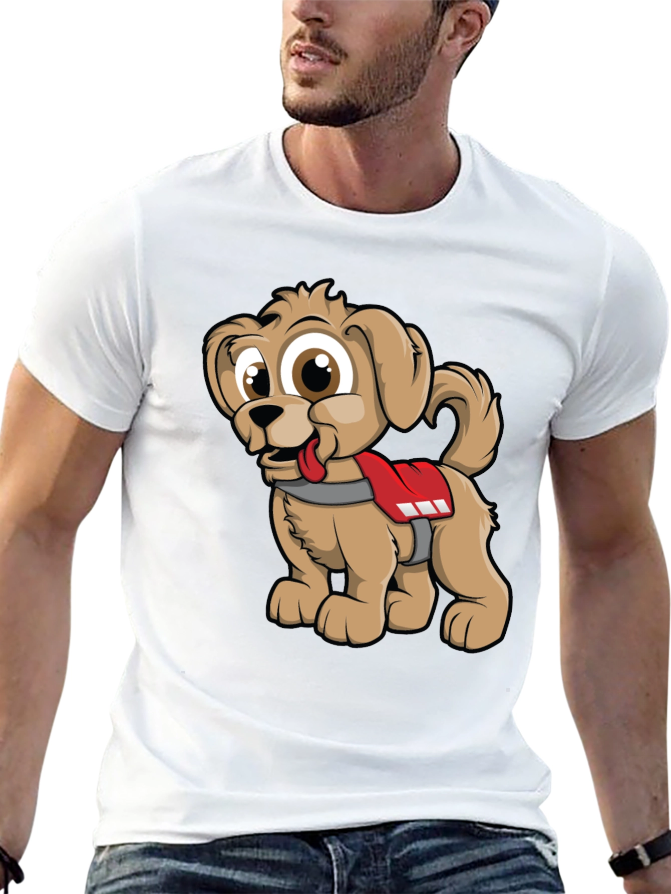 Cute Cartoon Dog Graphic Tee