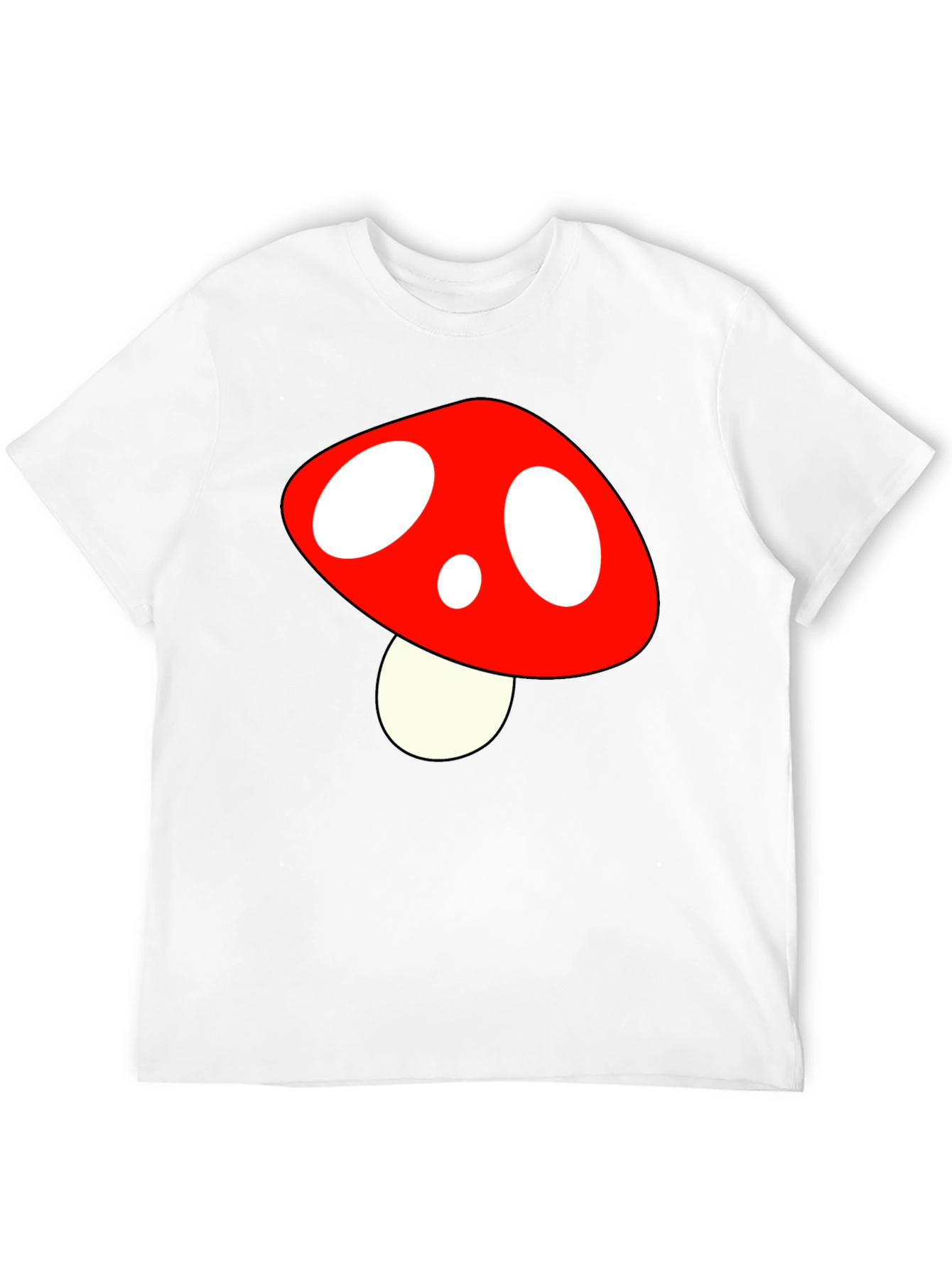 Mushroom Graphic Tee - Fun Stylish Black T-Shirt