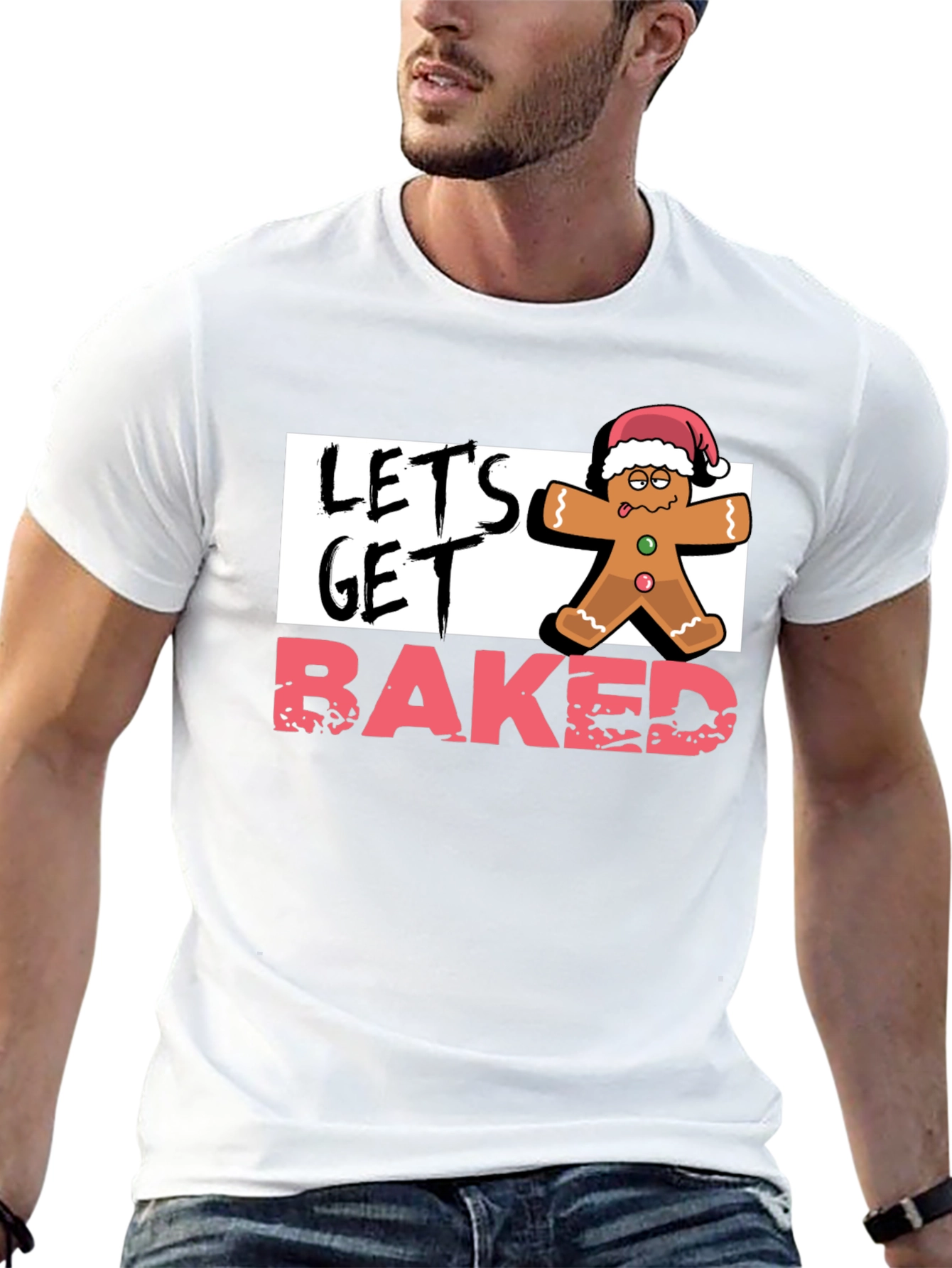 Lets Get Baked Gingerbread Christmas T-Shirt