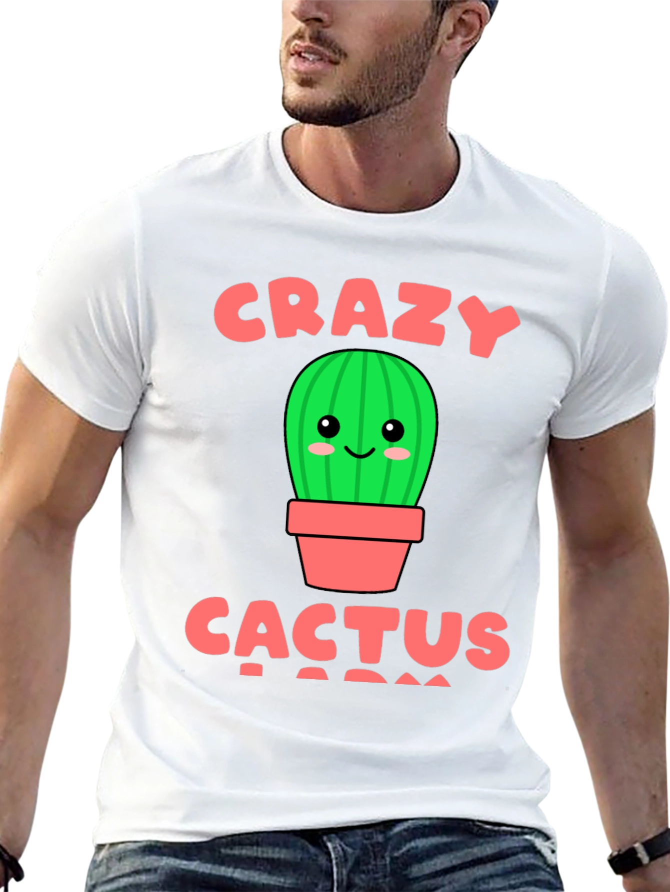 Crazy Cactus Lady Graphic T-Shirt