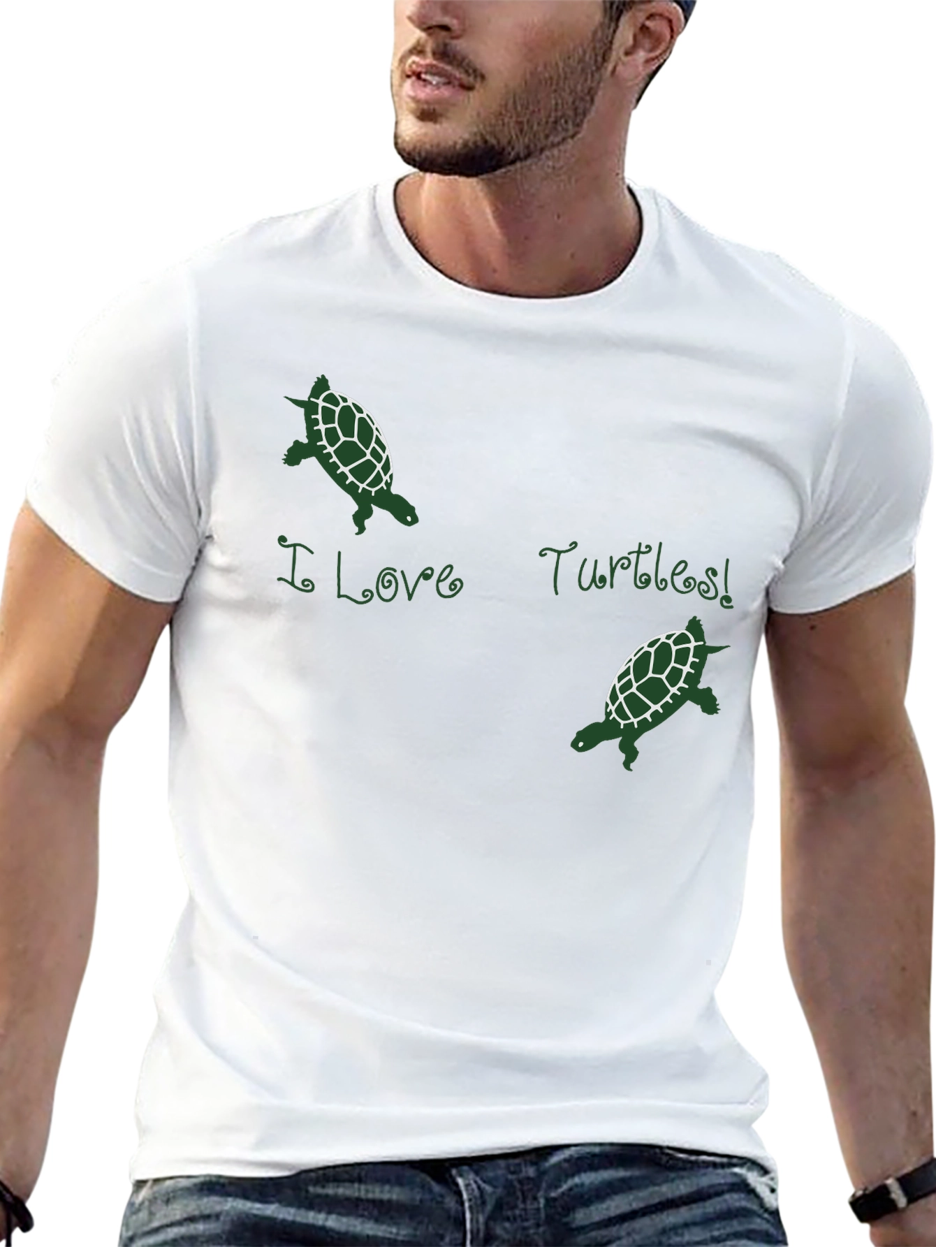 I Love Turtles Graphic Tee
