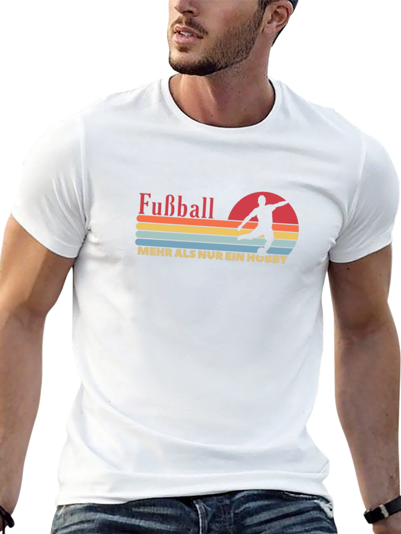 Fußball Hobby Black Graphic T-Shirt