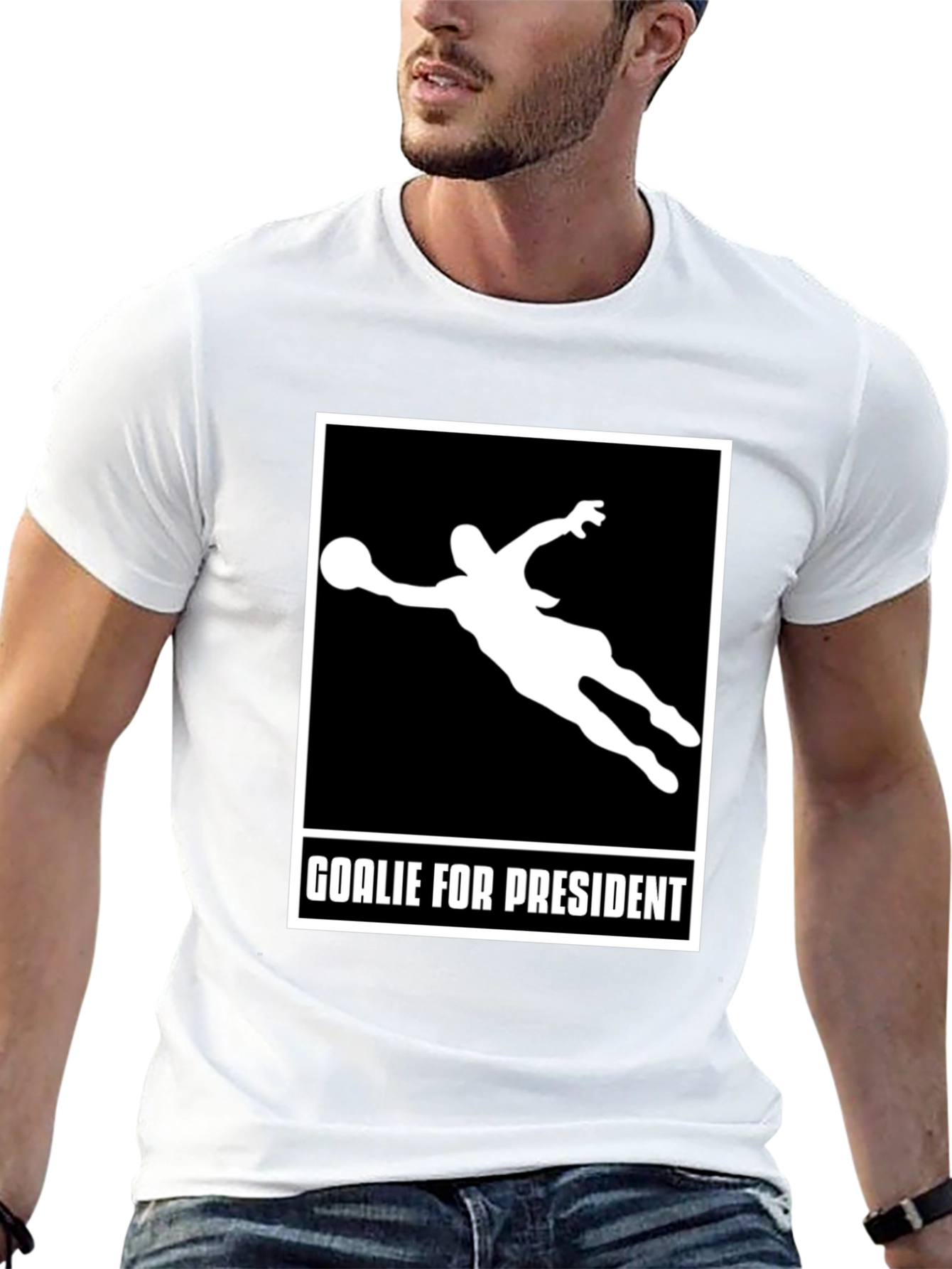Goalie for President Graphic T-Shirt