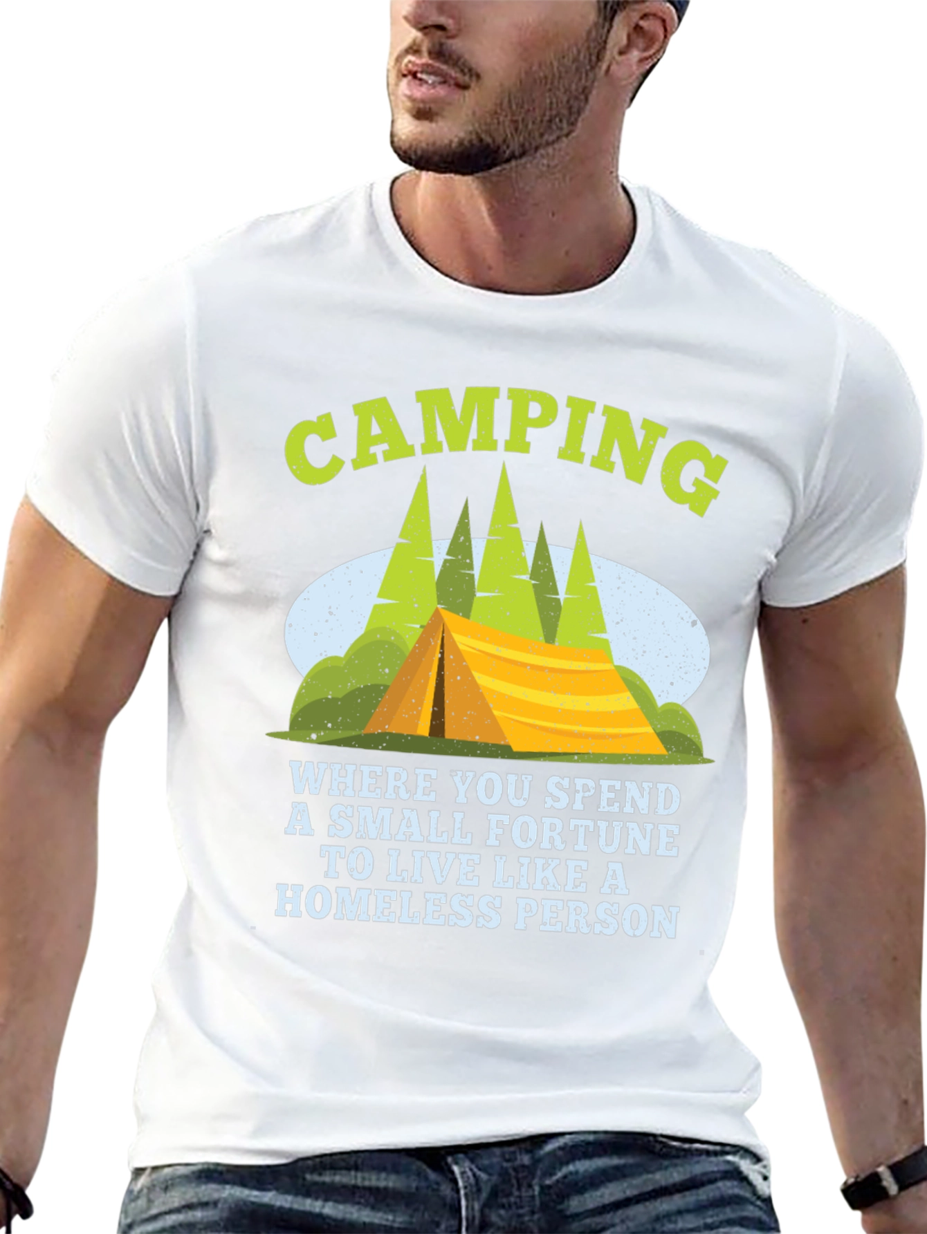 Camping Fortune Funny T-Shirt